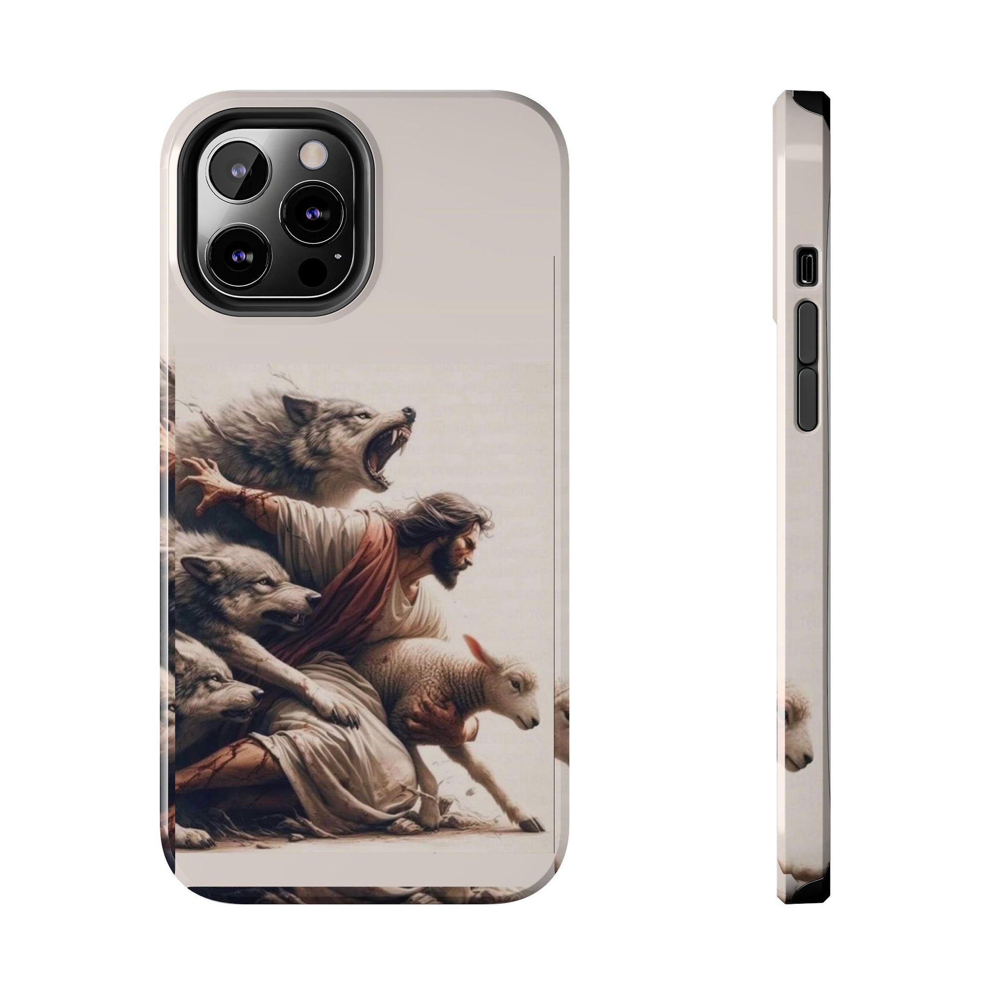 Jesus x Wolves Christian Themed Tough Phone Cases for Iphones & Samsung Phones