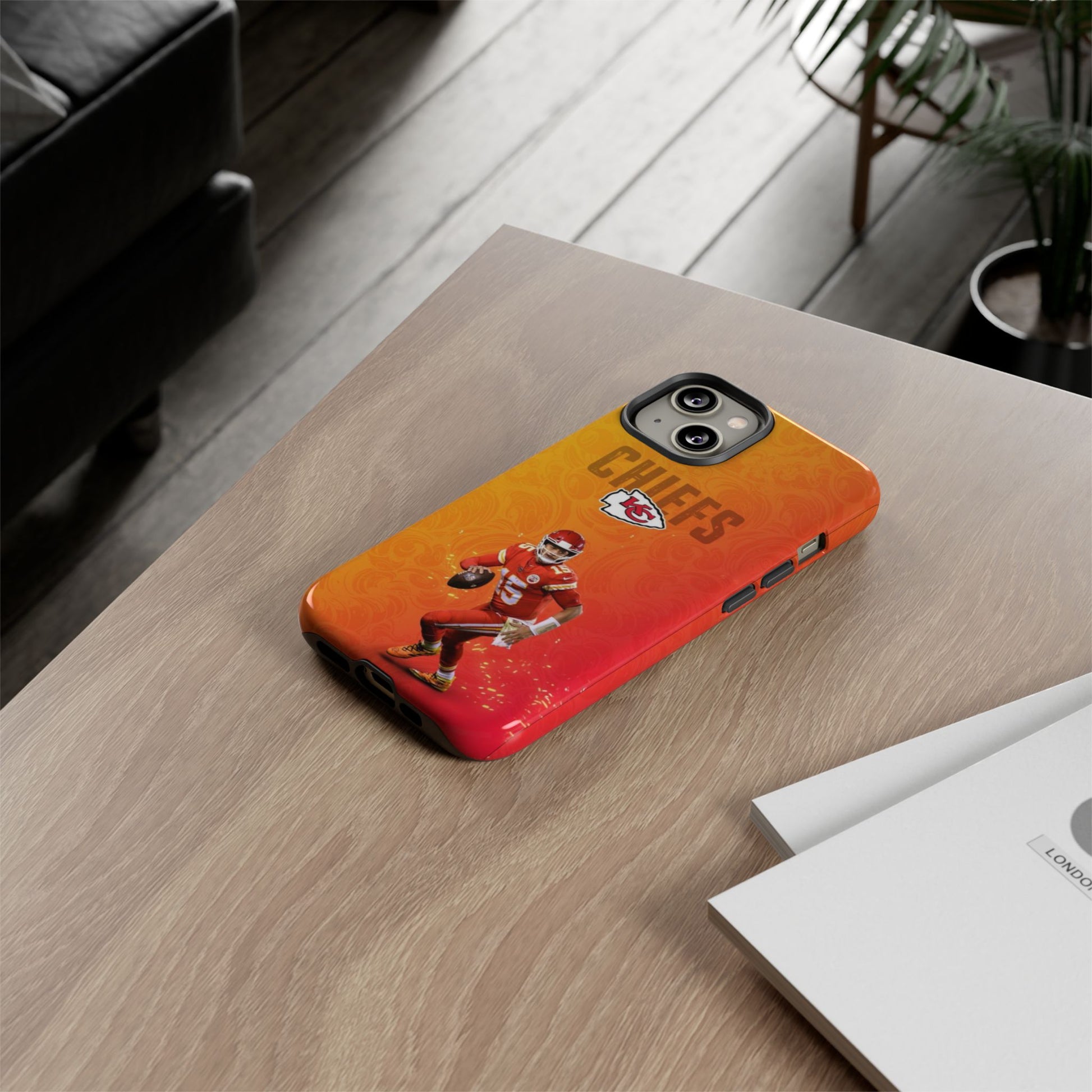 Kansas City Chiefs Patrick Mahomes Football Tough Cases for iPhones, Samsung, and Pixel