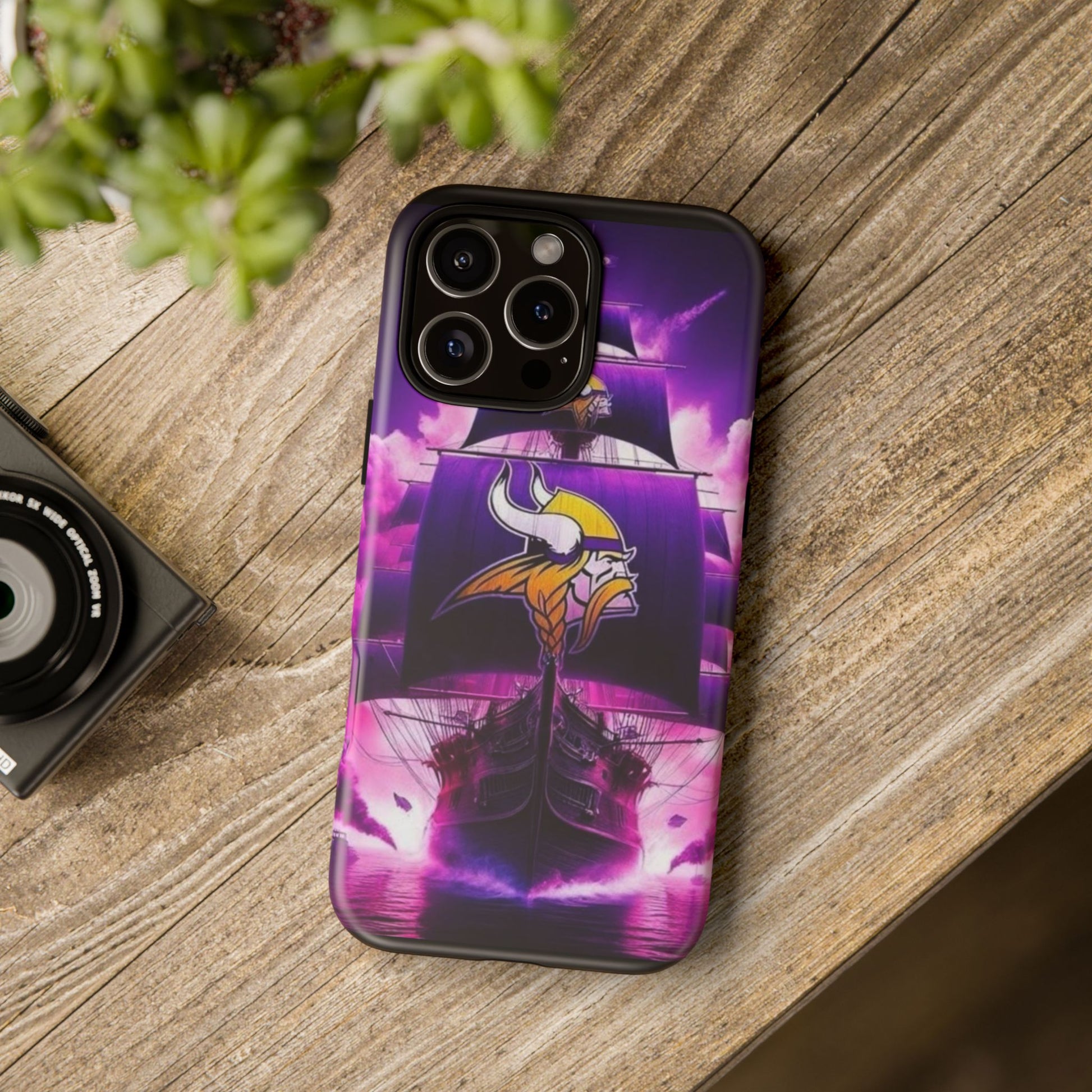 Minnesota Vikings Ship Football Phone Case, Tough Cases for iPhones, Samsung, and Pixel