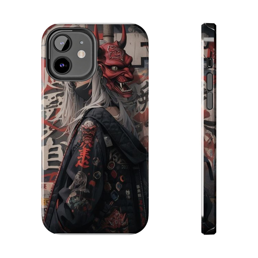 Anime Kabuki Mask Theme Phone Cases for Iphones & Samsung Durable