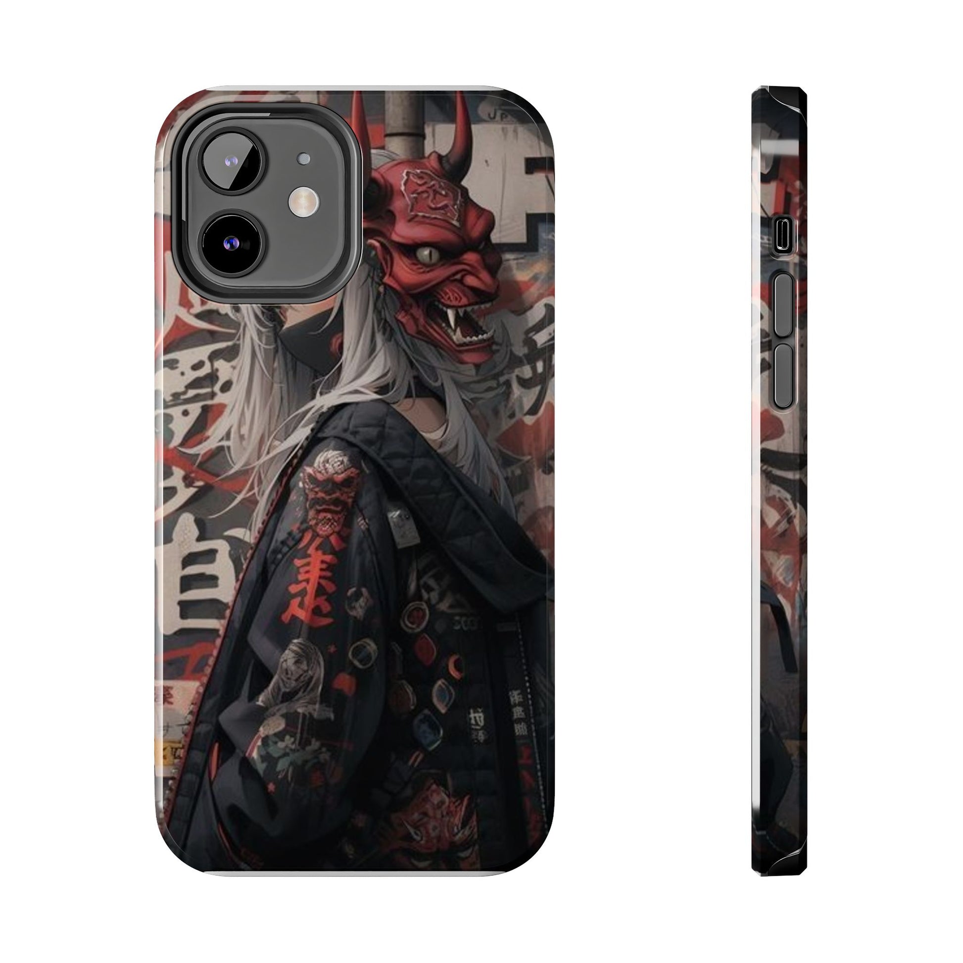 Anime Kabuki Mask Theme Phone Cases for Iphones & Samsung Durable