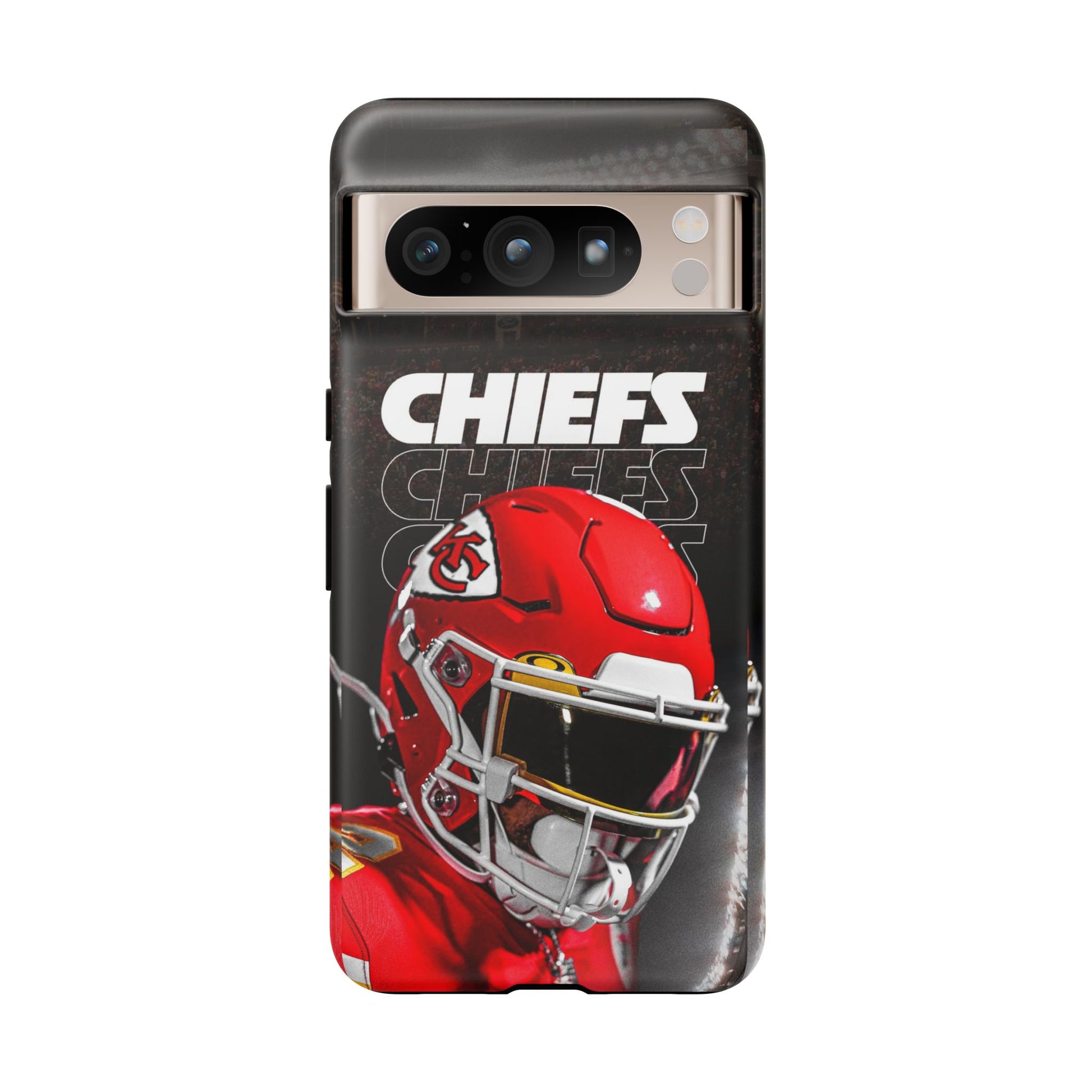 Kansas City Chiefs Football Helmet Logo Tough Cases for iPhones, Samsung, and Pixel
