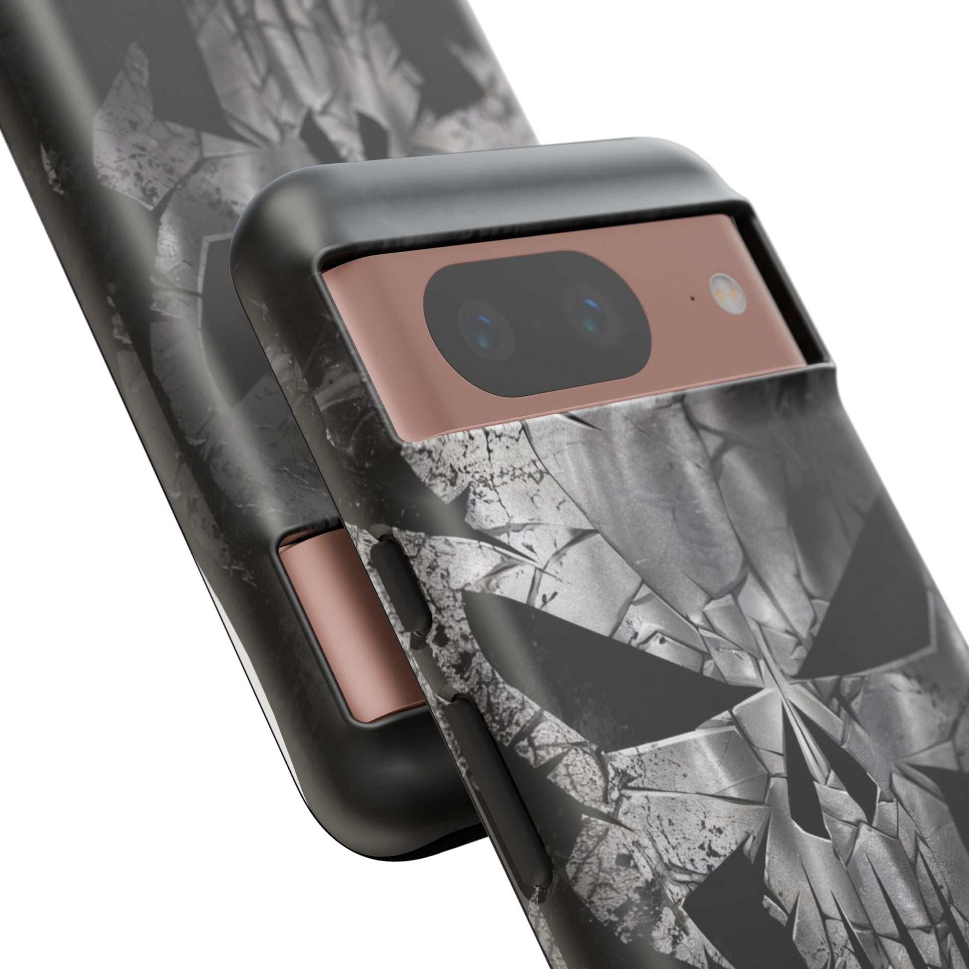The Punisher Logo Art Tough Cases for iPhones, Samsung, and Pixel