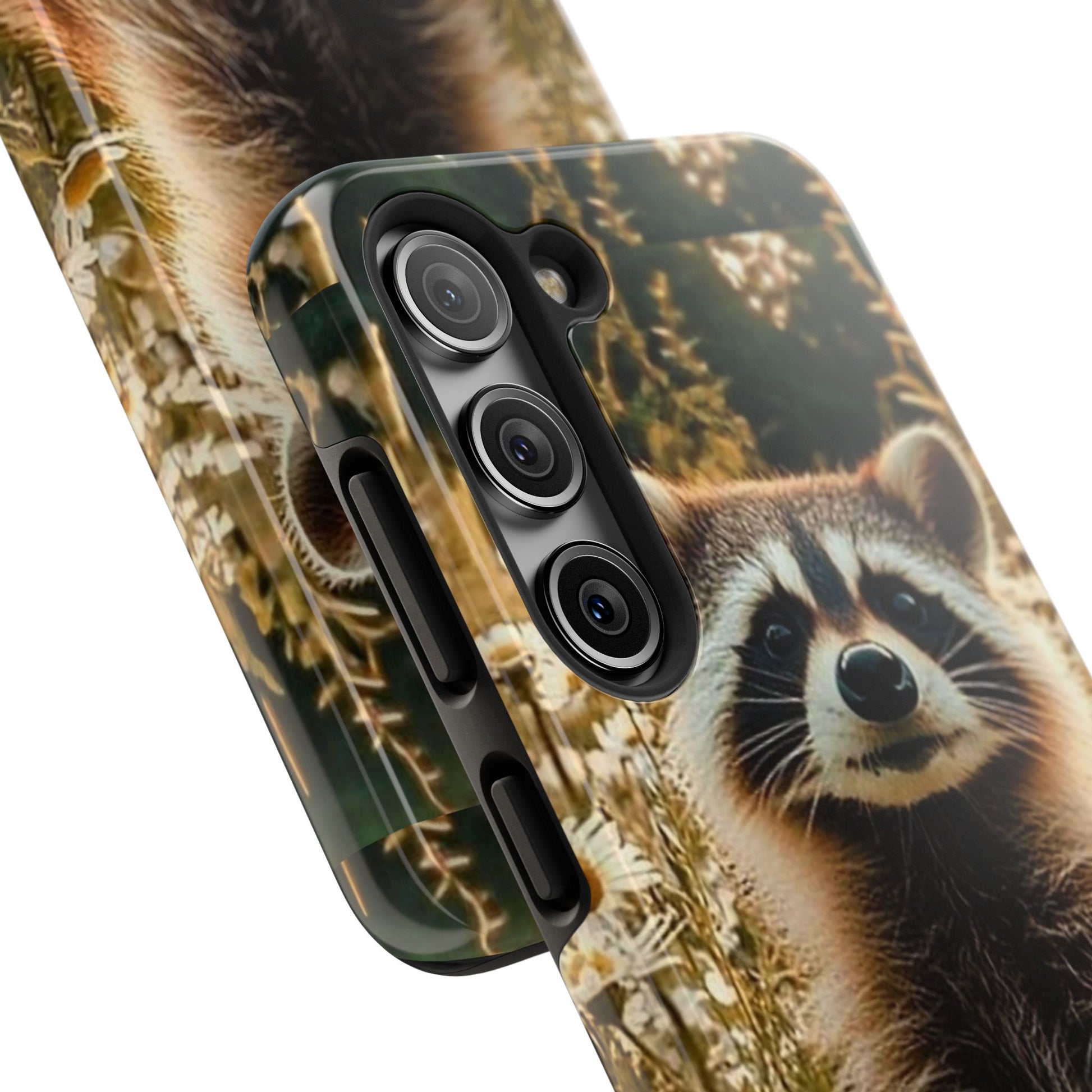 Cute Raccoon Theme Phone Cases for iPhones & Samsung Phones