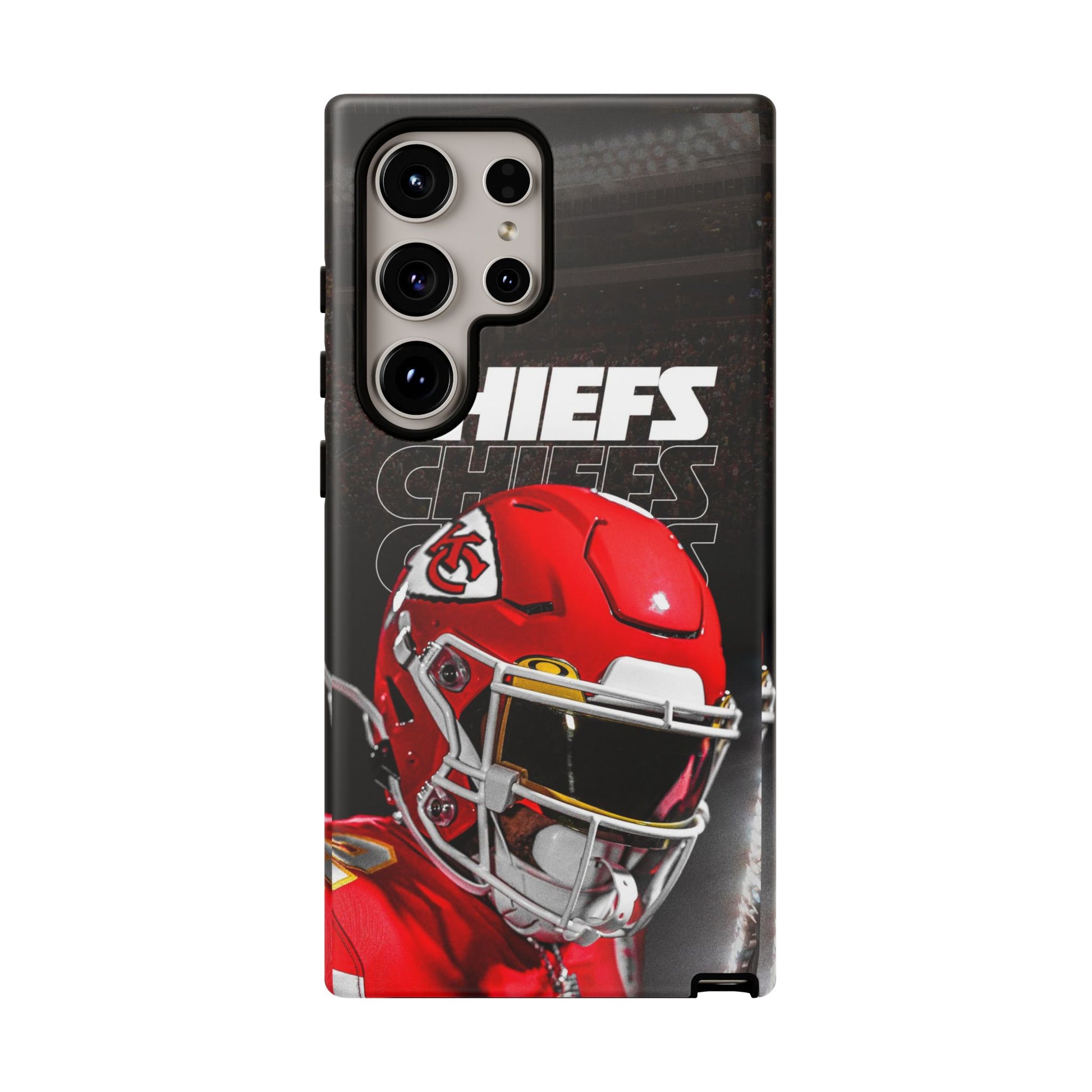 Kansas City Chiefs Football Helmet Logo Tough Cases for iPhones, Samsung, and Pixel