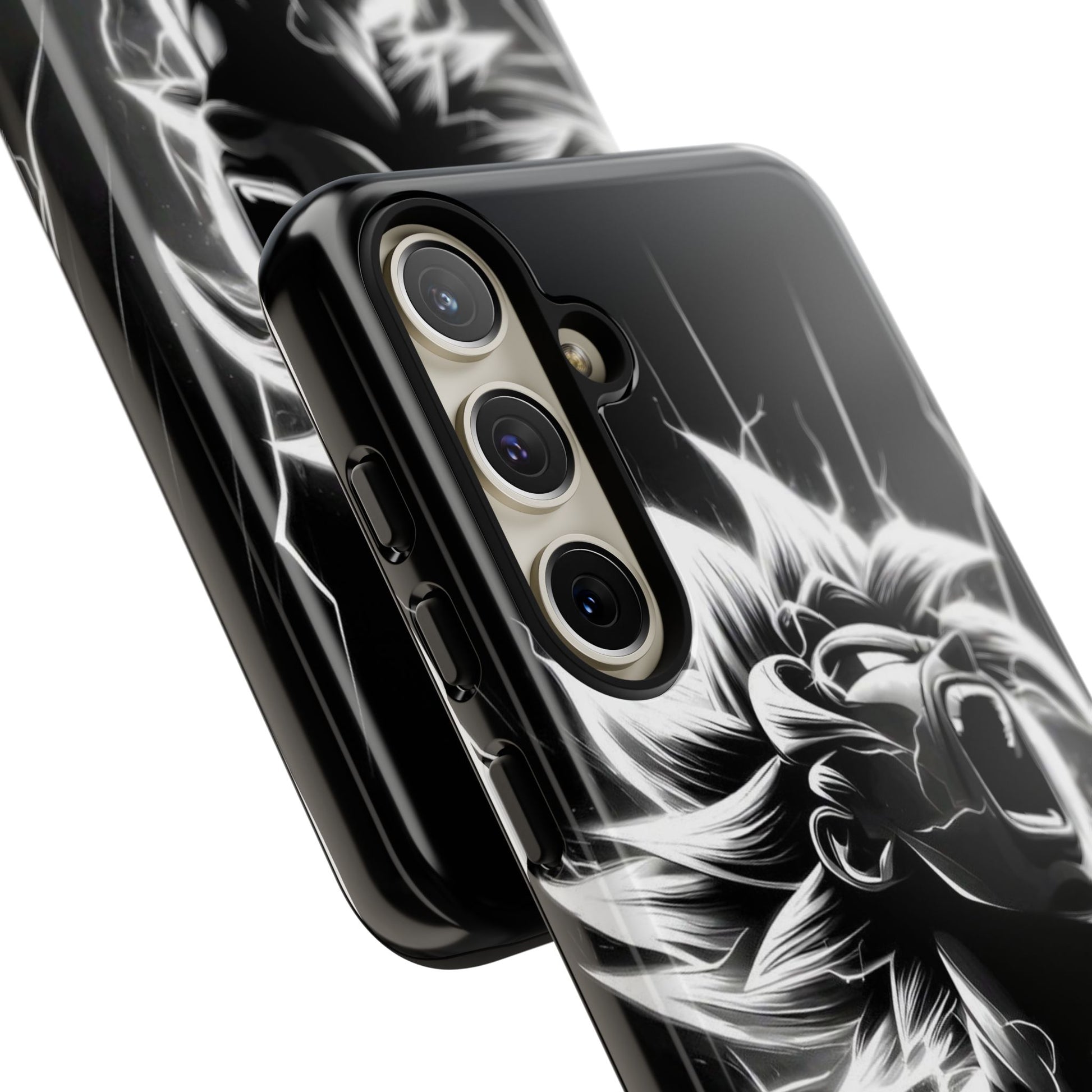 Anime Saiyan Rage Dragon ball Z Tough Cases for iPhones, Samsung, and Pixel