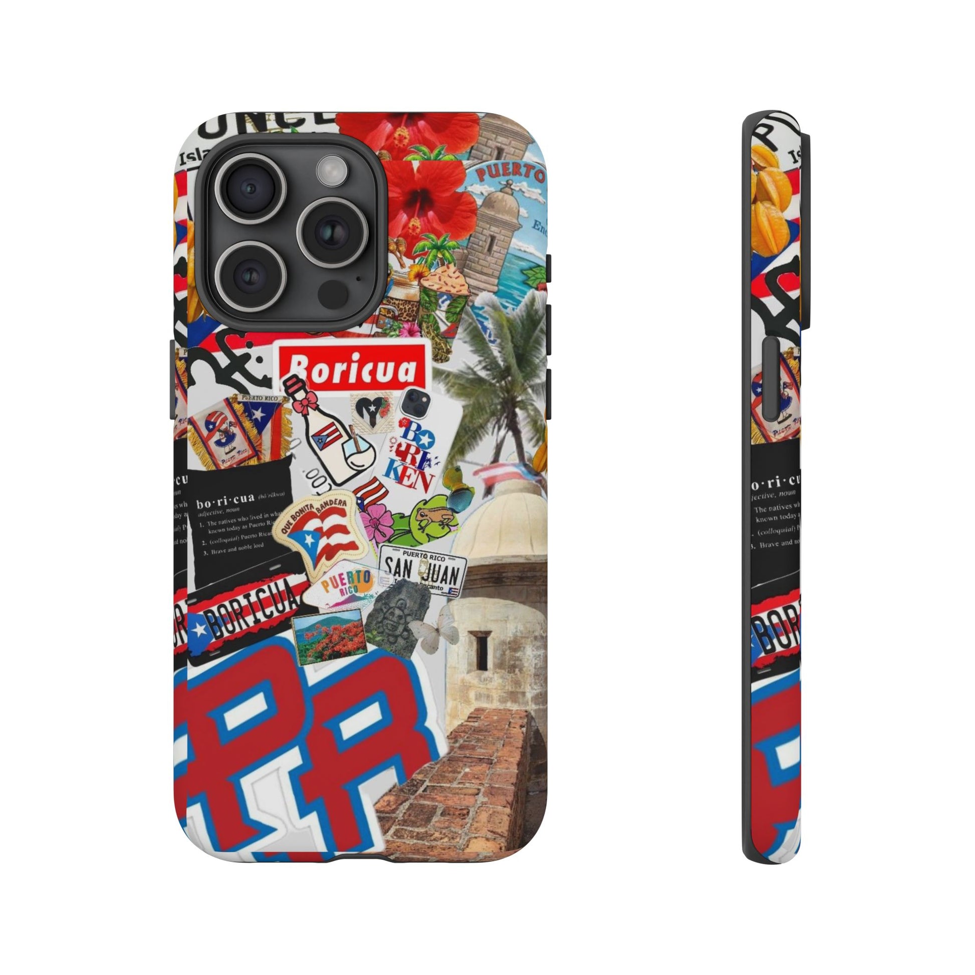 Puerto Rico Boricua Art Tough Cases for iPhones, Samsung, and Pixel