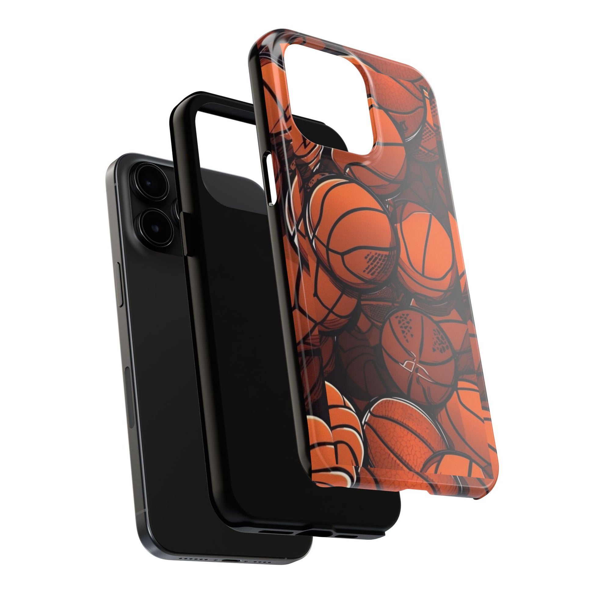 Basketball Pattern Design Tough Phone Cases for Iphones & Samsung Durable
