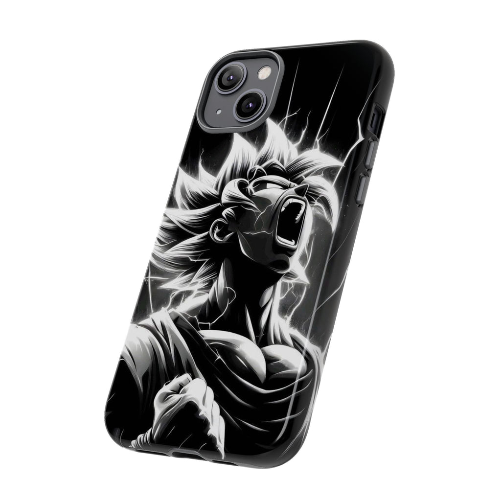 Anime Saiyan Rage Dragon ball Z Tough Cases for iPhones, Samsung, and Pixel