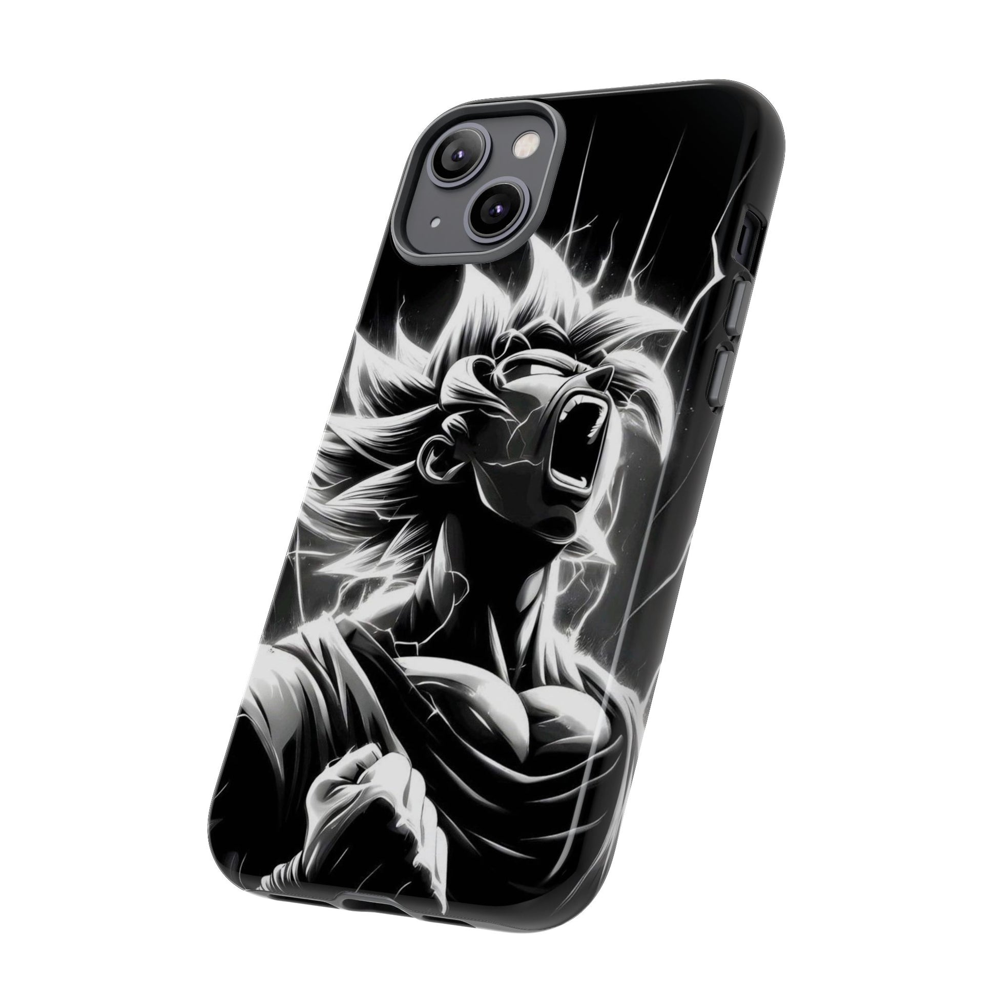 Anime Saiyan Rage Dragon ball Z Tough Cases for iPhones, Samsung, and Pixel