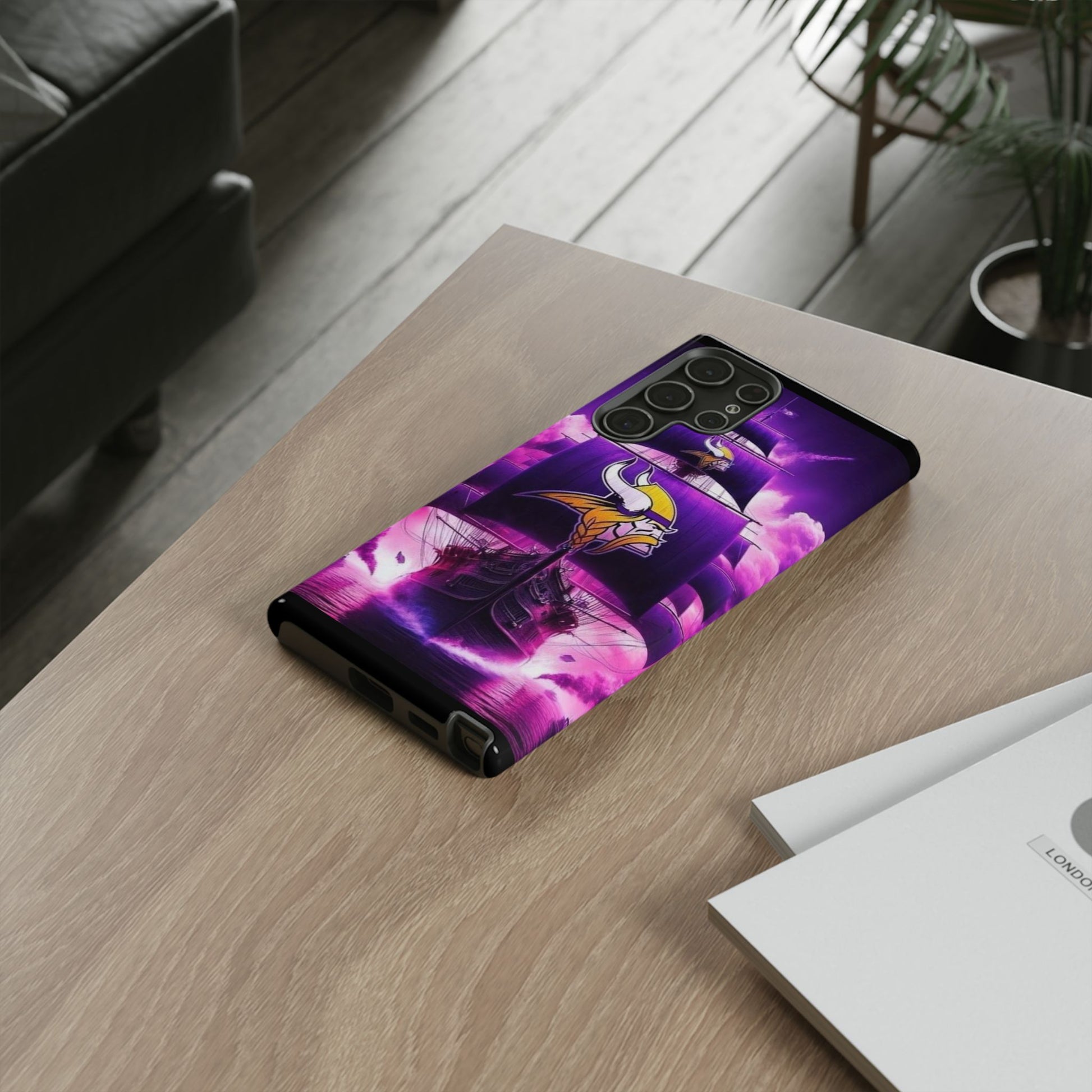 Minnesota Vikings Ship Football Phone Case, Tough Cases for iPhones, Samsung, and Pixel