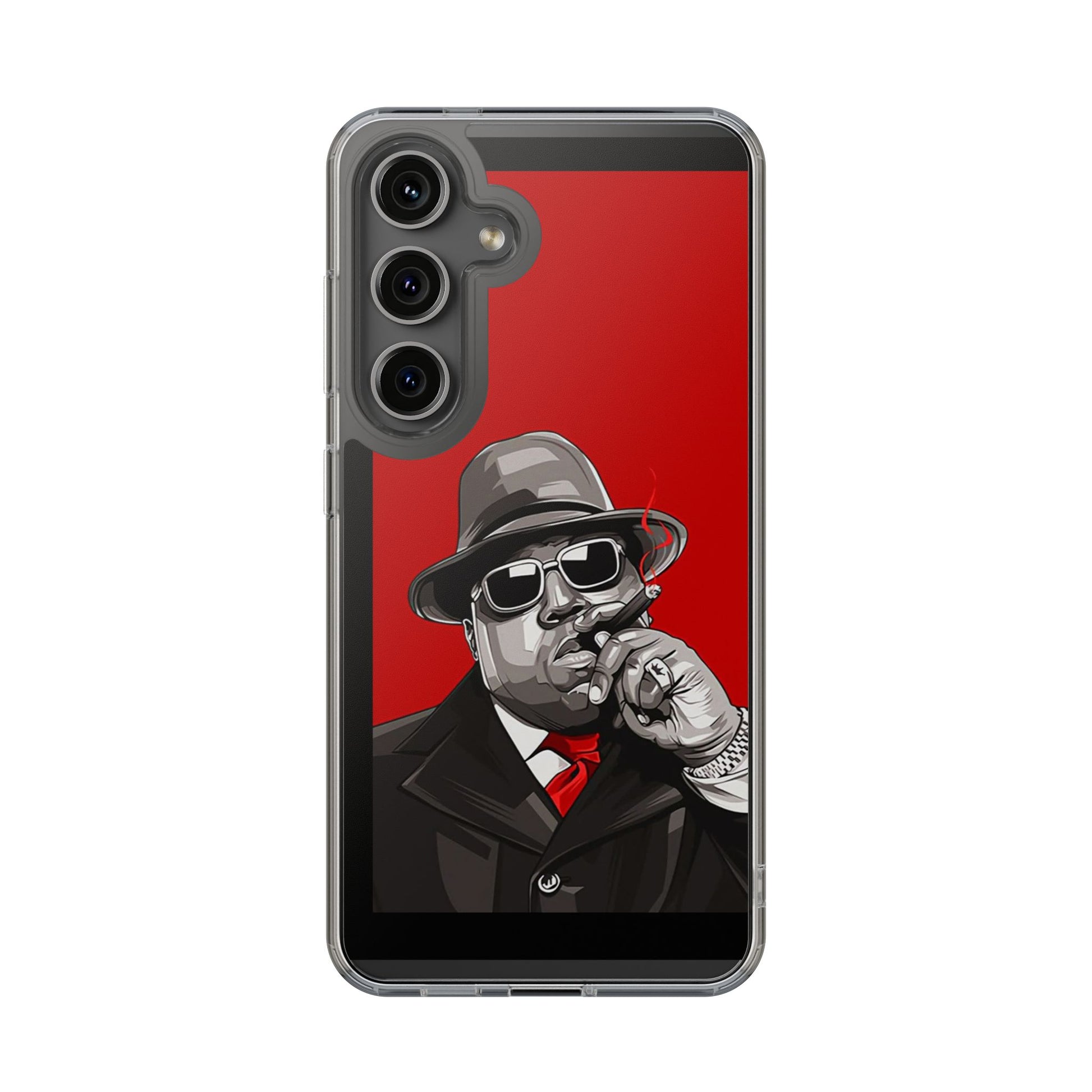 Big Poppa Hip Hop Design for Select Iphones and Samsung, Clear Cover,