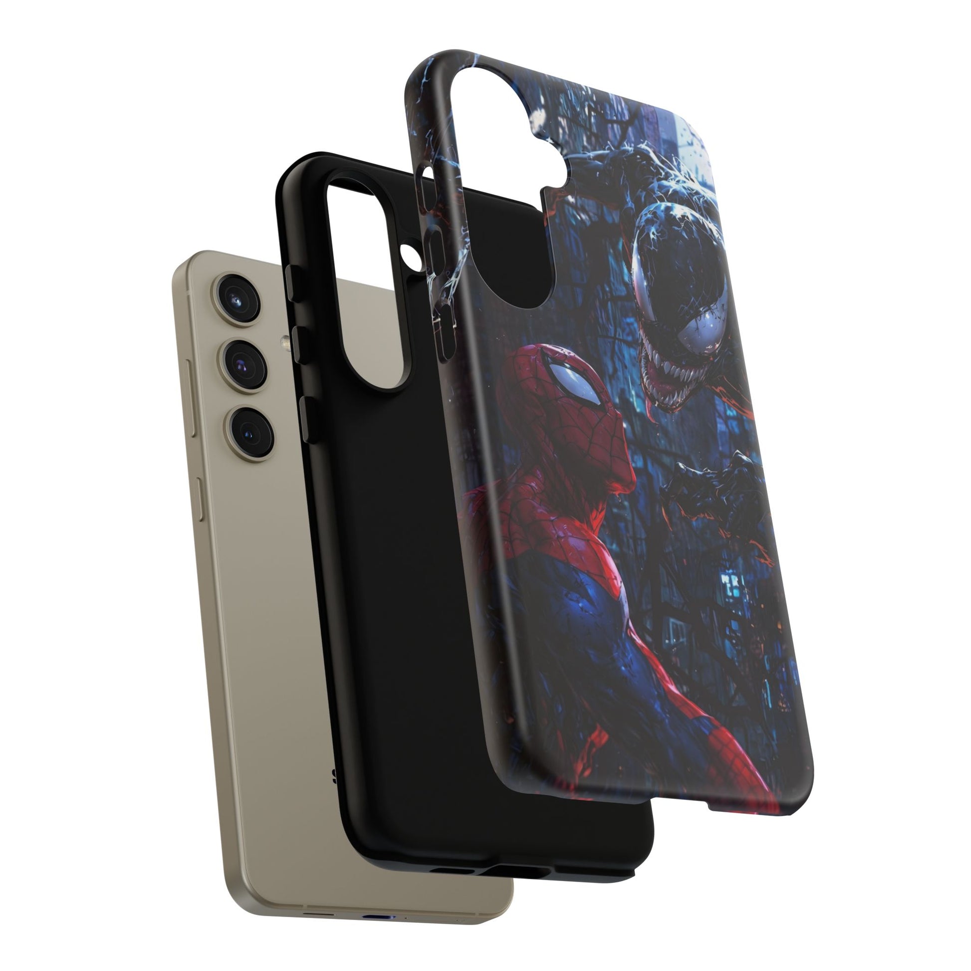Venom x Spiderman Phone Case, Tough Cases for iPhones, Samsung, and Pixel