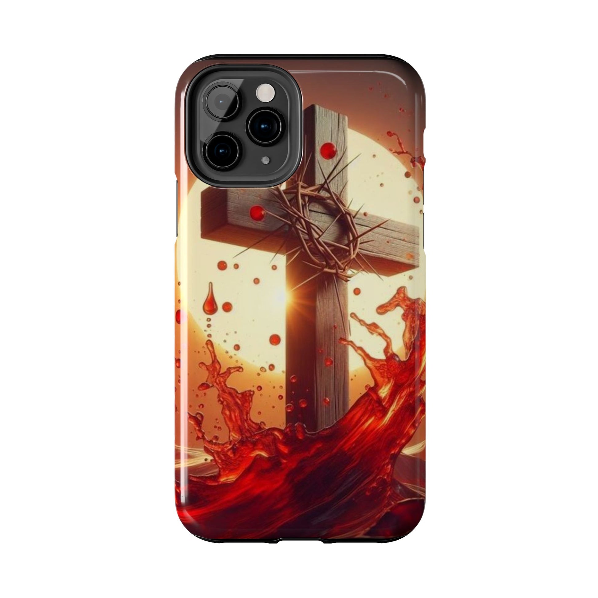 Blood of Christ Christian Theme Phone Cases for iPhones & Samsung Phones