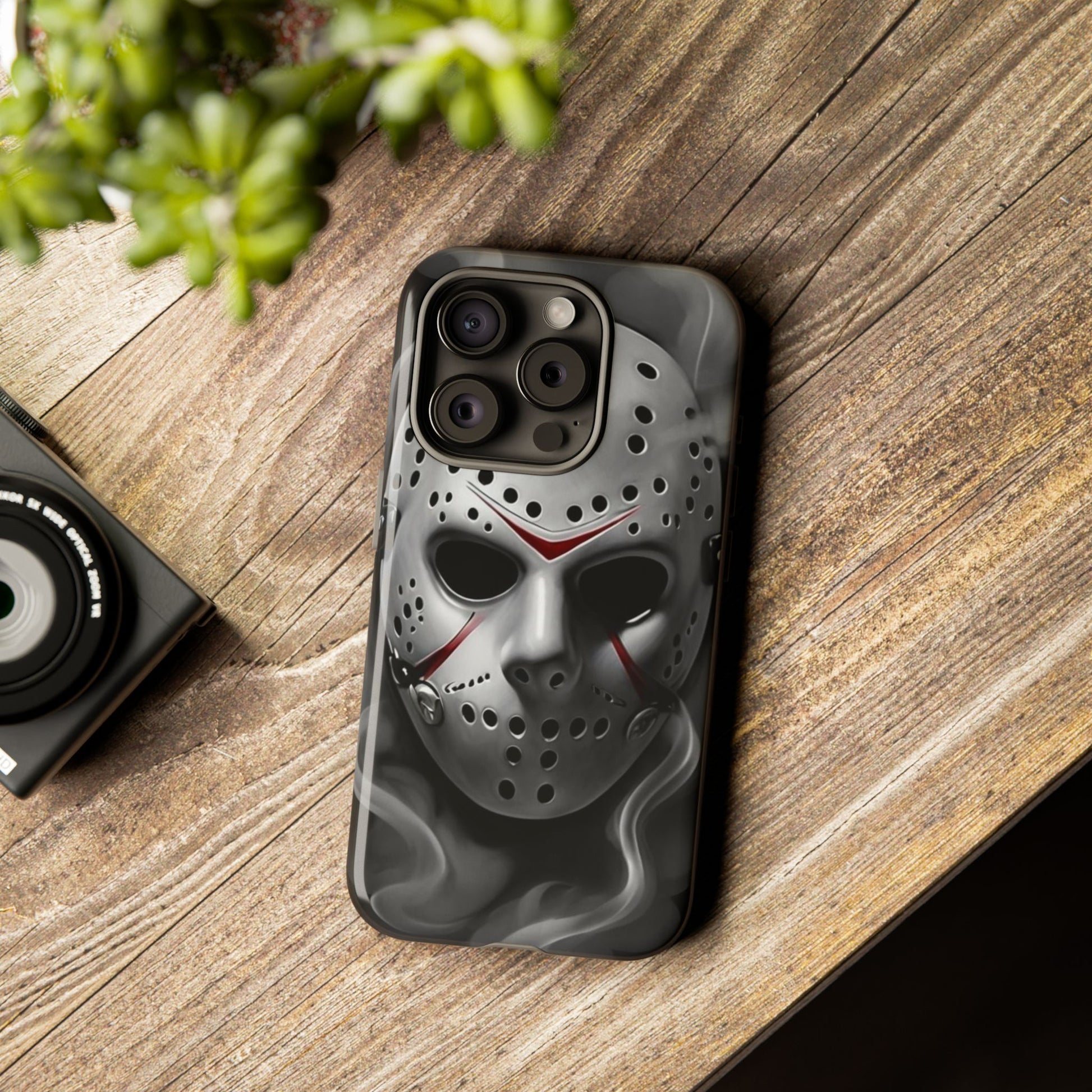 Friday the 13th Jason's Mask Tough Cases for iPhones, Samsung, and Pixel