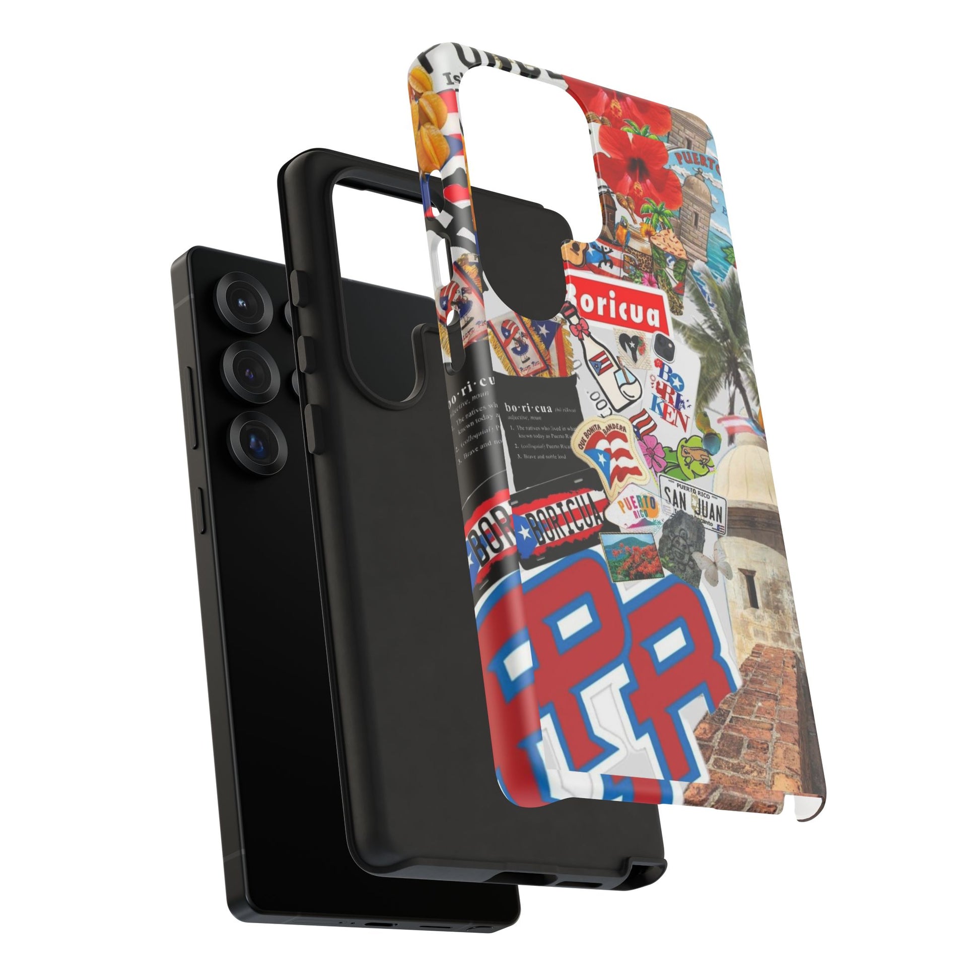 Puerto Rico Boricua Art Tough Cases for iPhones, Samsung, and Pixel