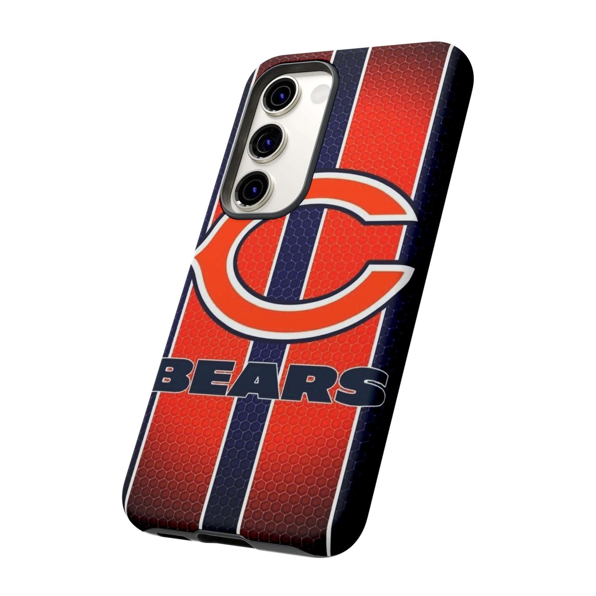 Chicago Bears Stripes Football Phone Case, Tough Cases for iPhones, Samsung, and Pixel