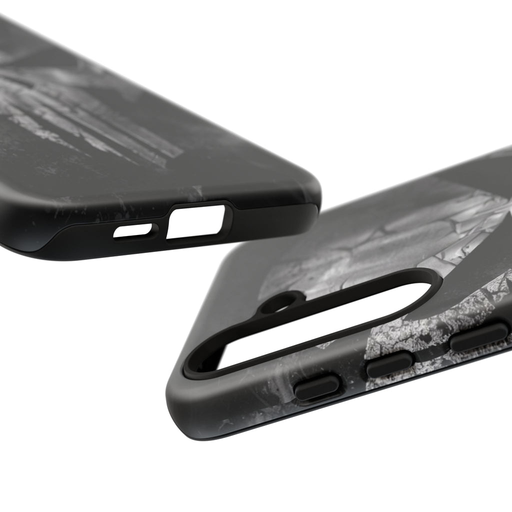 The Punisher Logo Art Tough Cases for iPhones, Samsung, and Pixel