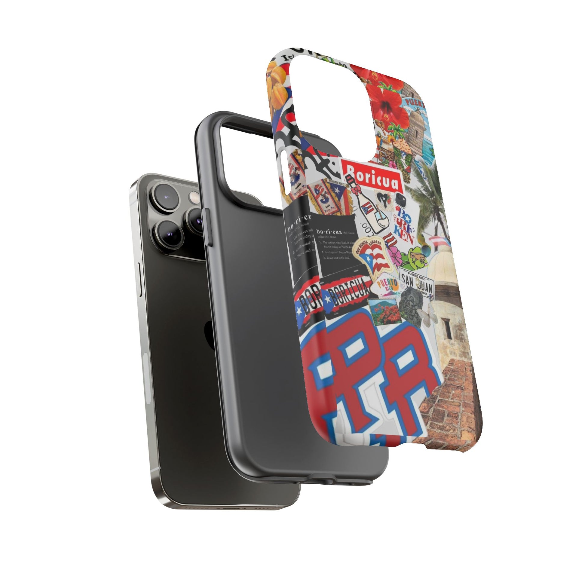 Puerto Rico Boricua Art Tough Cases for iPhones, Samsung, and Pixel