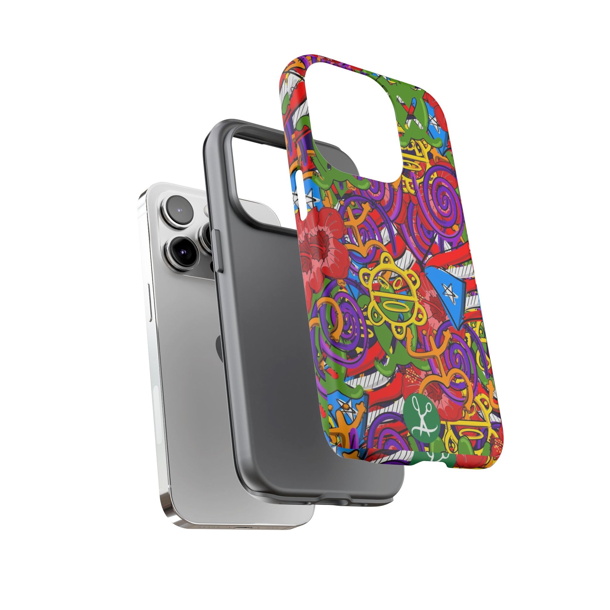Puerto Rico Taino Tribal Art Tough Cases for iPhones, Samsung, and Pixel