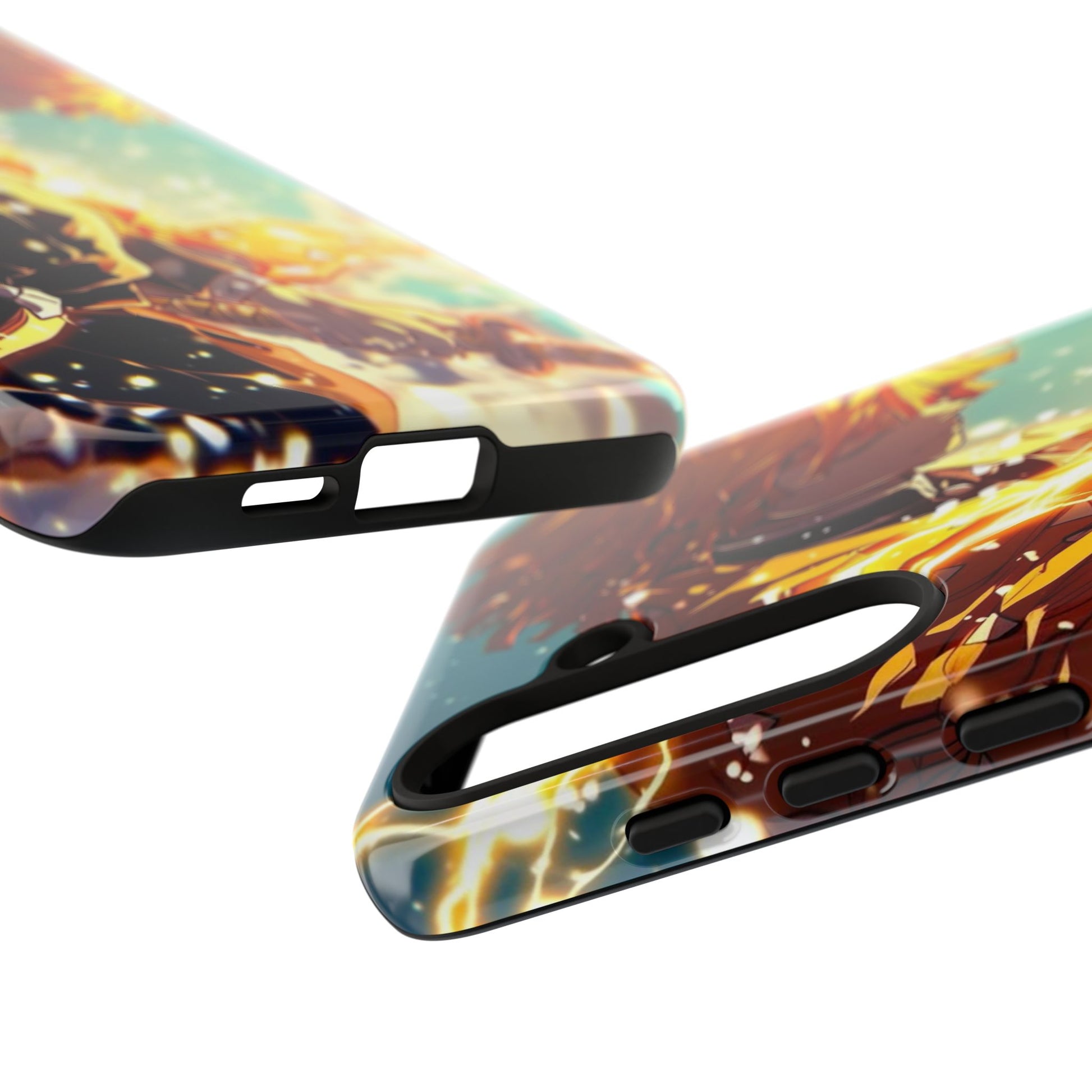 Demon Slayer Zenitsu Anime Theme Phone Case, Tough Cases for iPhones, Samsung, and Pixel