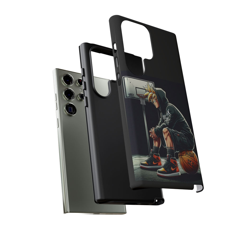 Son Goku Basketball Tough Cases for iPhones, Samsung, and Pixel
