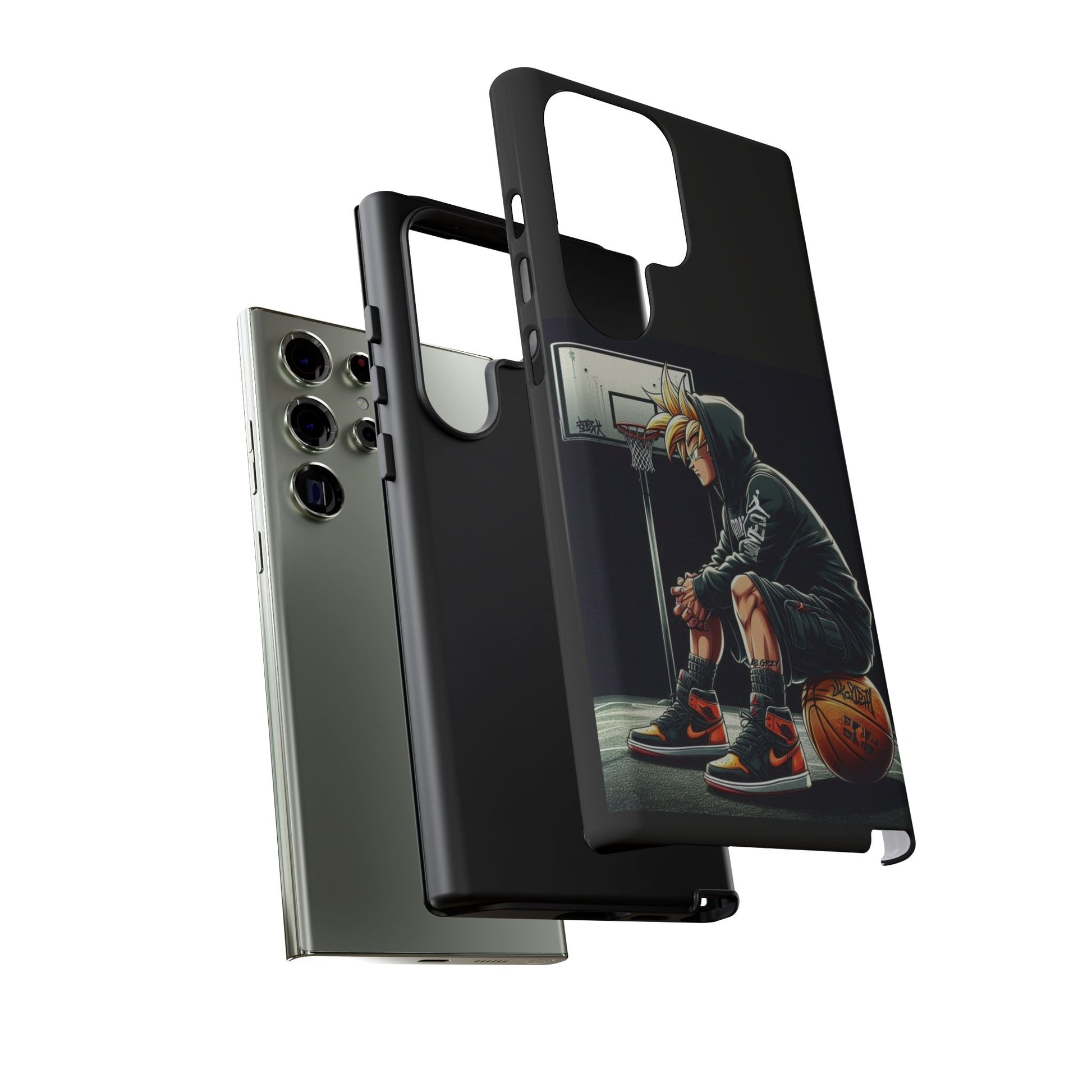 Son Goku Basketball Tough Cases for iPhones, Samsung, and Pixel