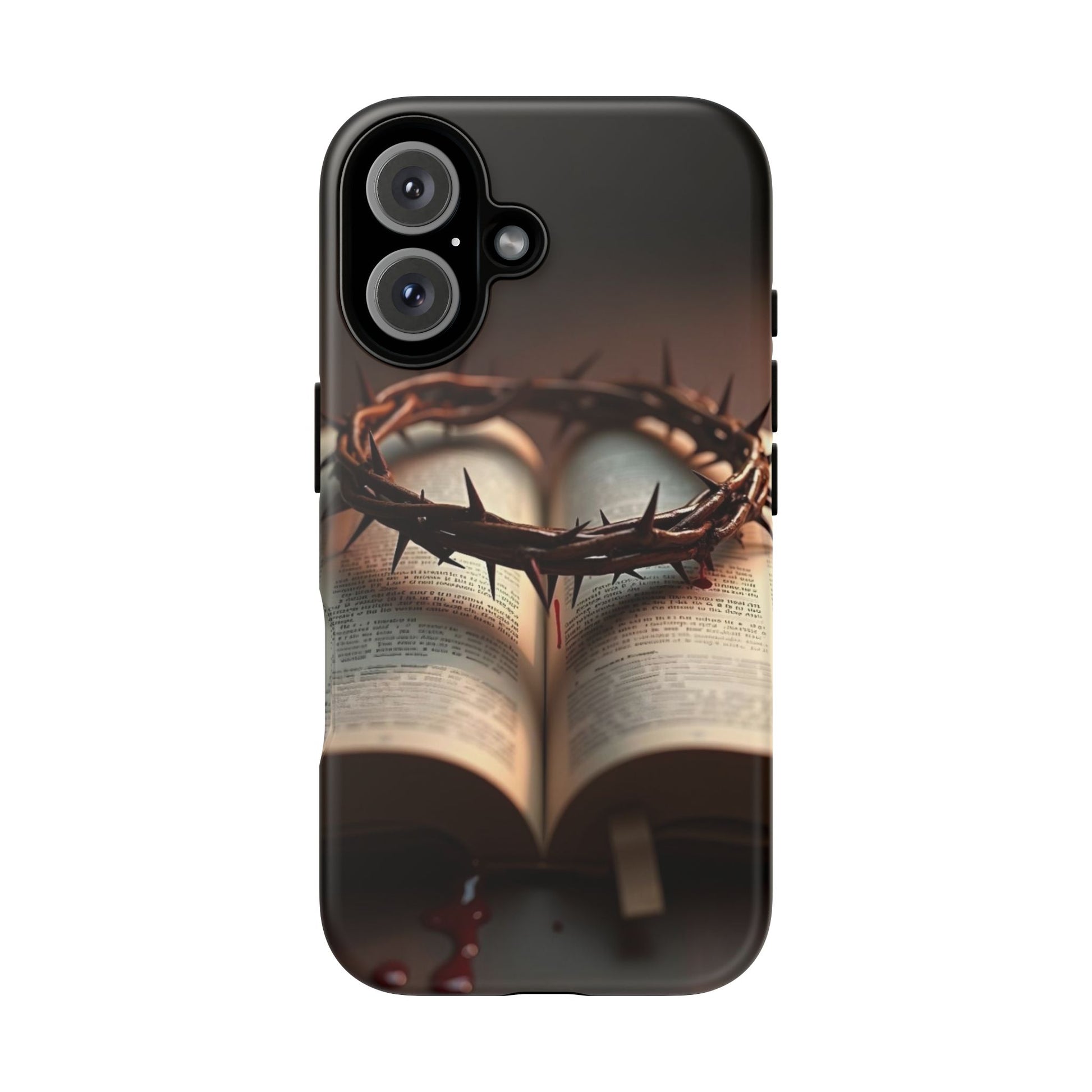 Crown of Thorns and Bible Christian Tough Cases for iPhones, Samsung, and Pixel