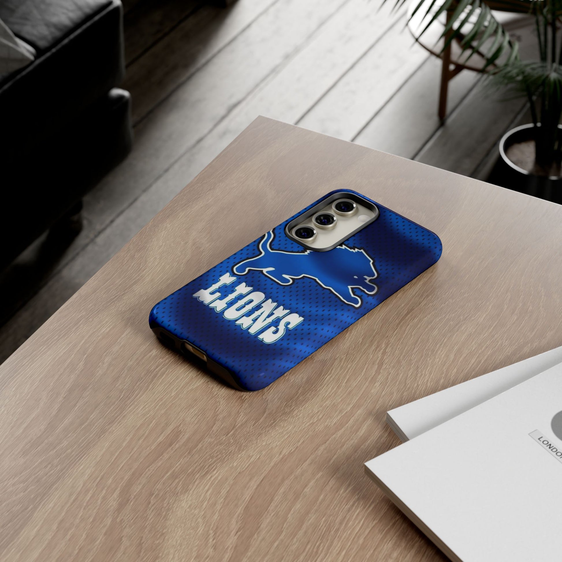 Detroit Lions Football Jersey Phone Case, Tough Cases for iPhones, Samsung, and Pixel