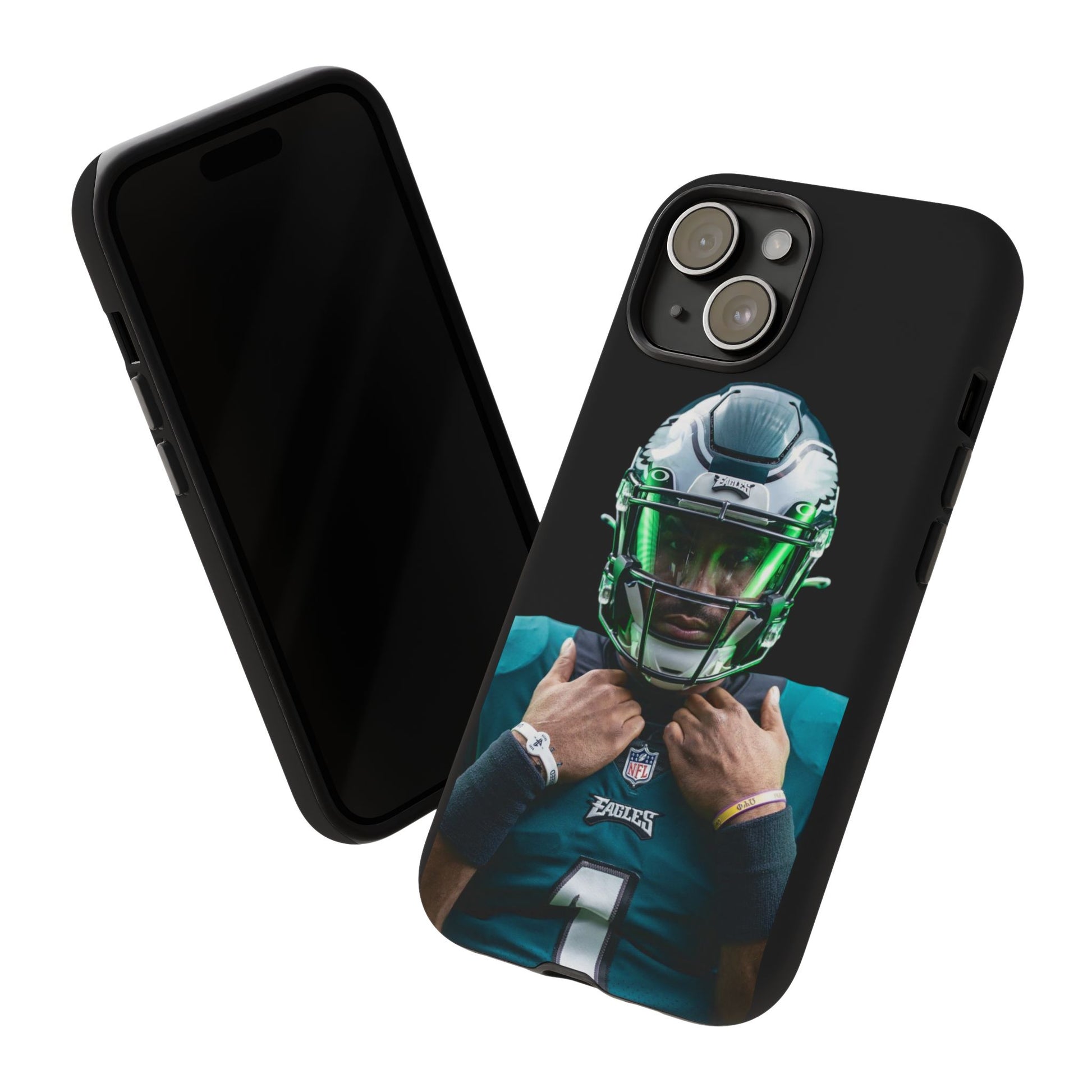 Eagles Football Jalen Hurts Tough Cases for iPhones, Samsung, and Pixel