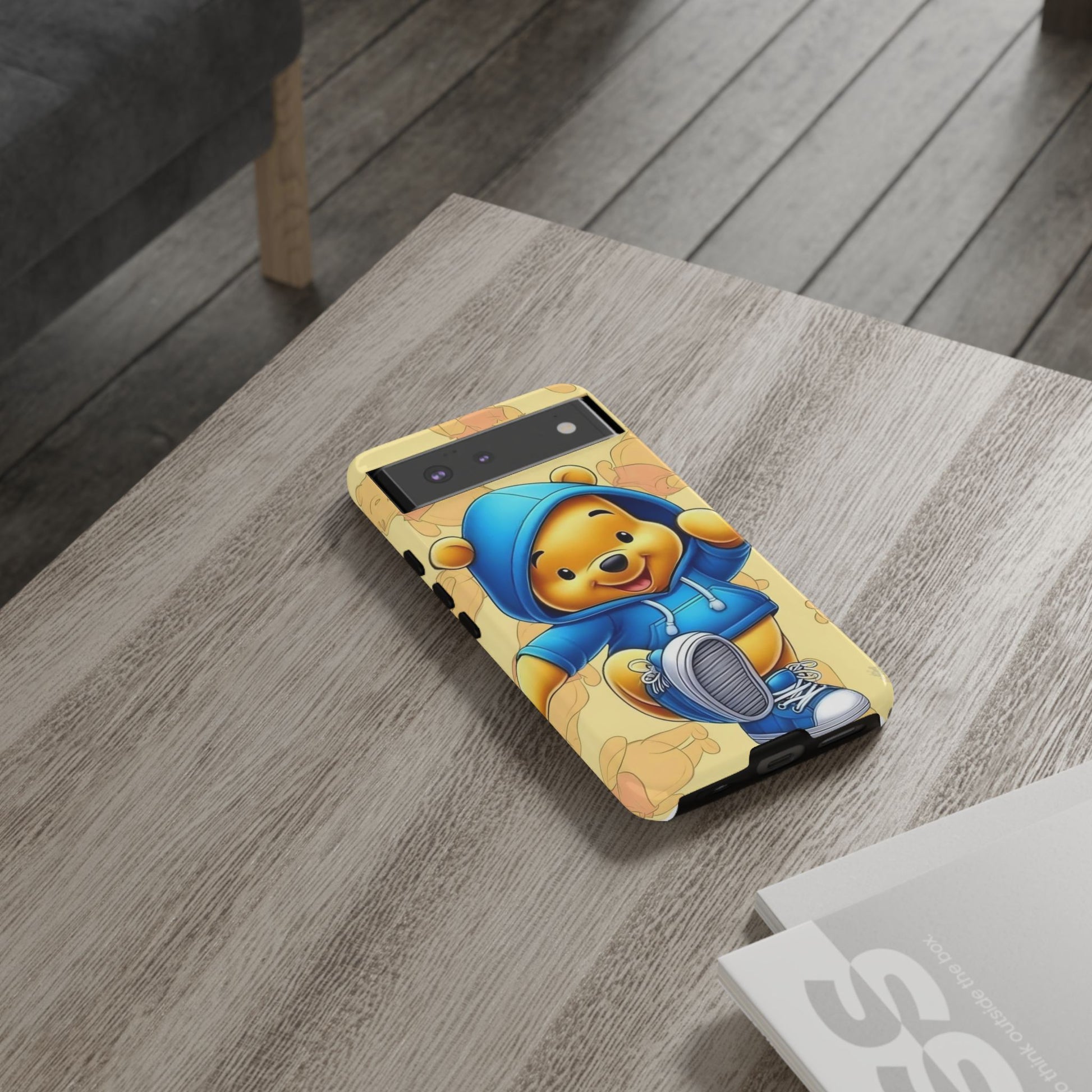 Cute Pooh Bear Phone Case, Tough Case