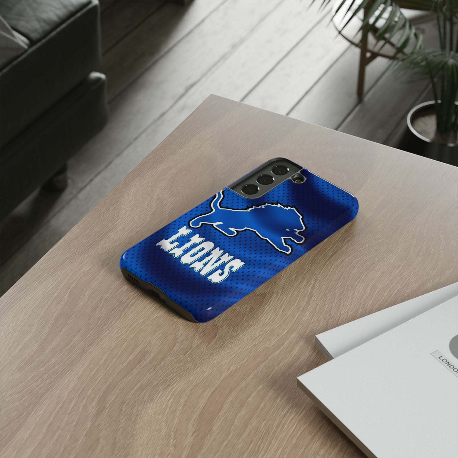 Detroit Lions Football Jersey Phone Case, Tough Cases for iPhones, Samsung, and Pixel