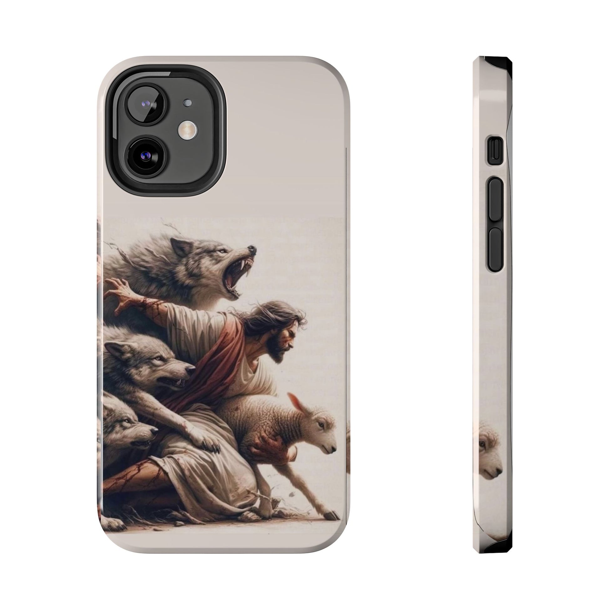 Jesus x Wolves Christian Themed Tough Phone Cases for Iphones & Samsung Phones
