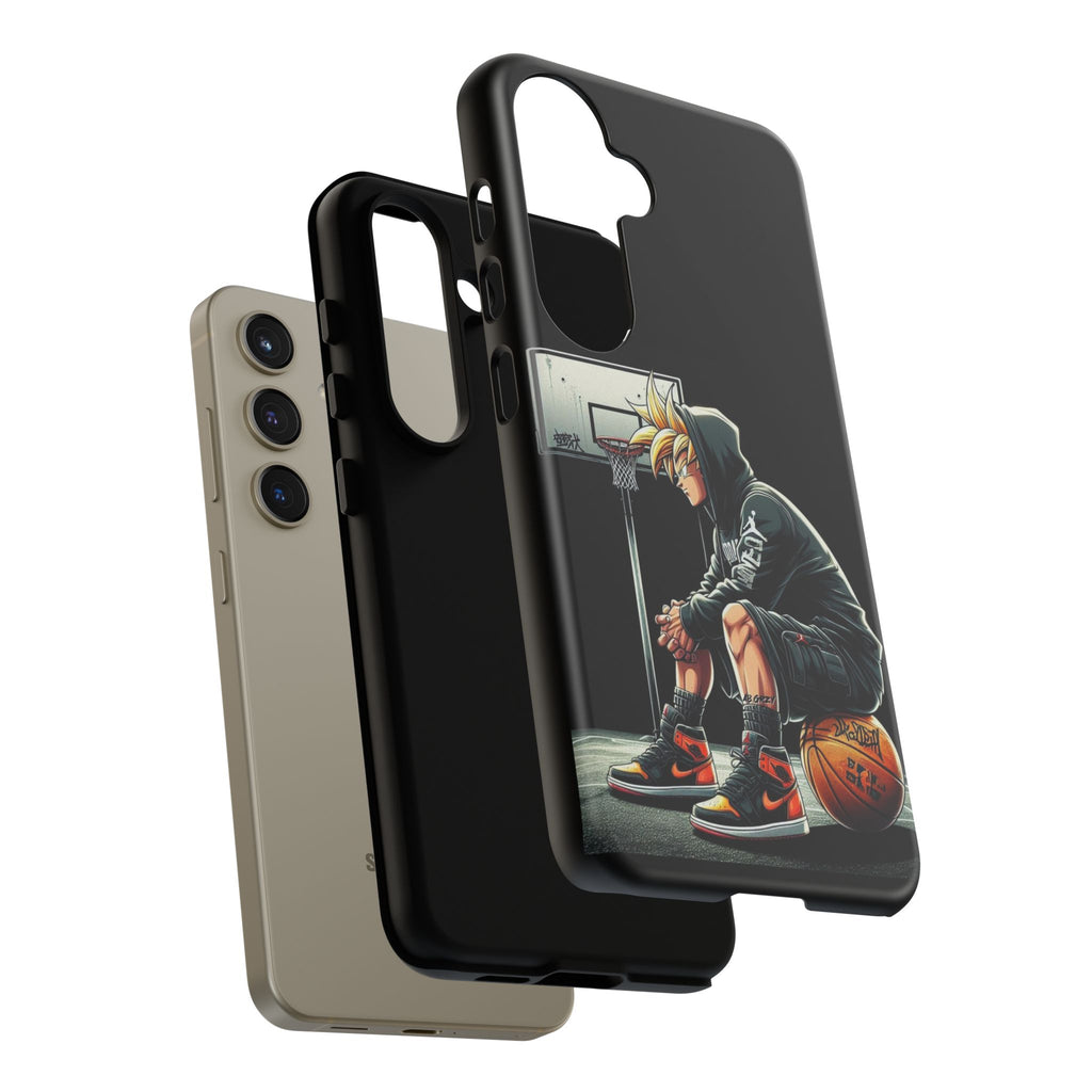 Son Goku Basketball Tough Cases for iPhones, Samsung, and Pixel