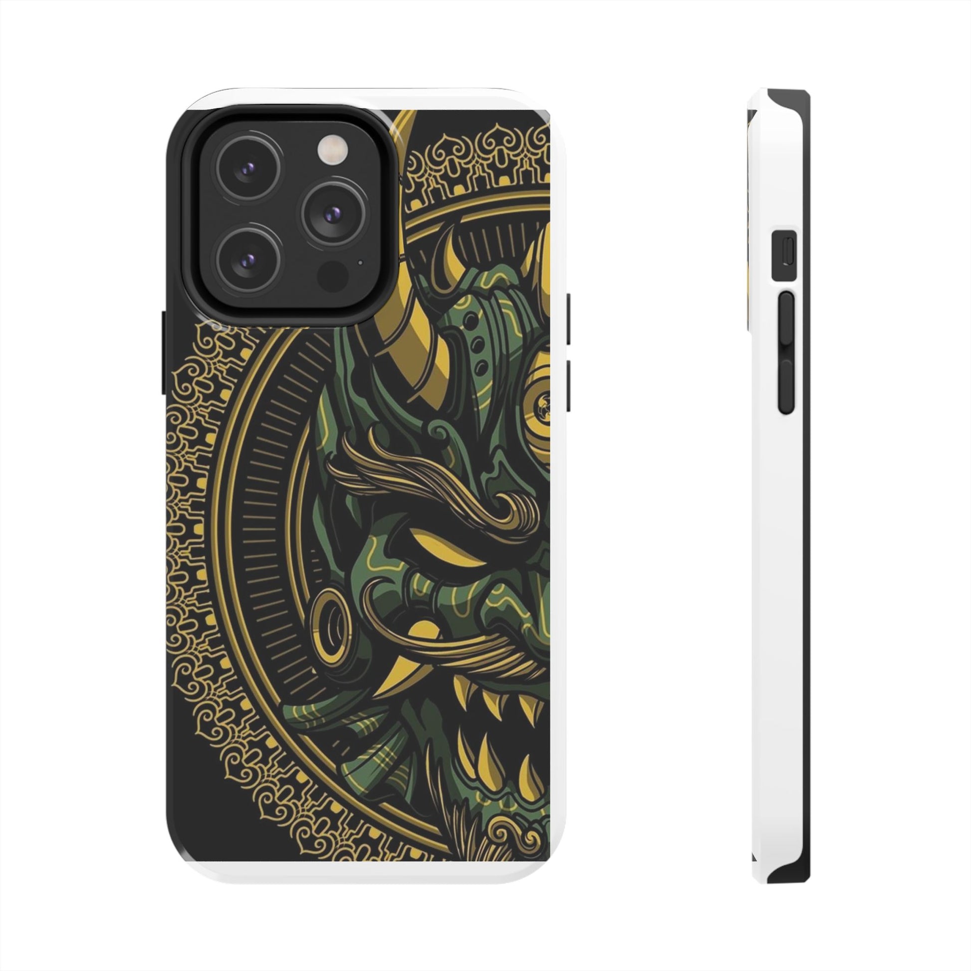 Kabuki Mask Theme Phone Cases for Iphones & Samsung Durable