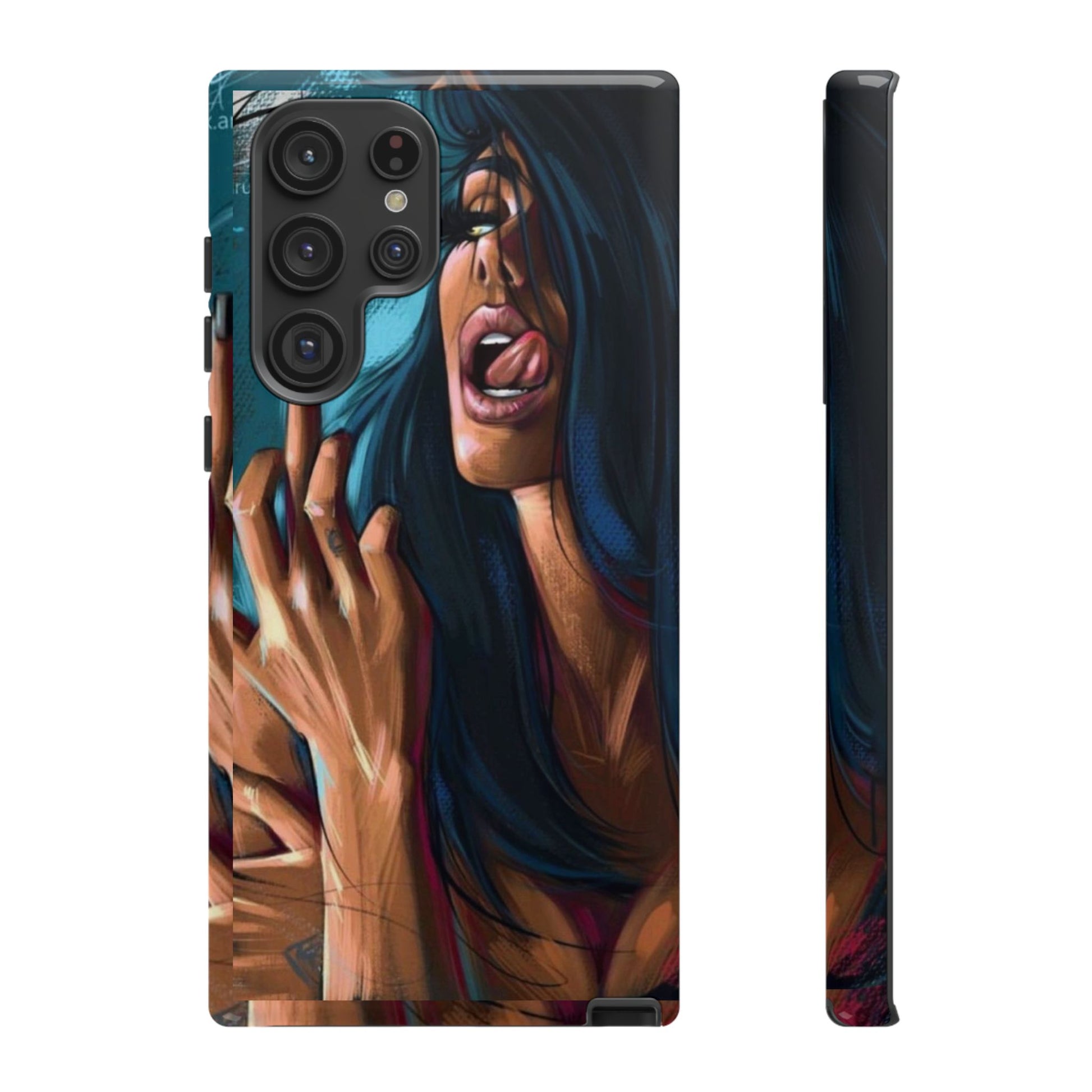 Tough Girl Theme Urban Design Cases for iPhones, Samsung, and Pixel