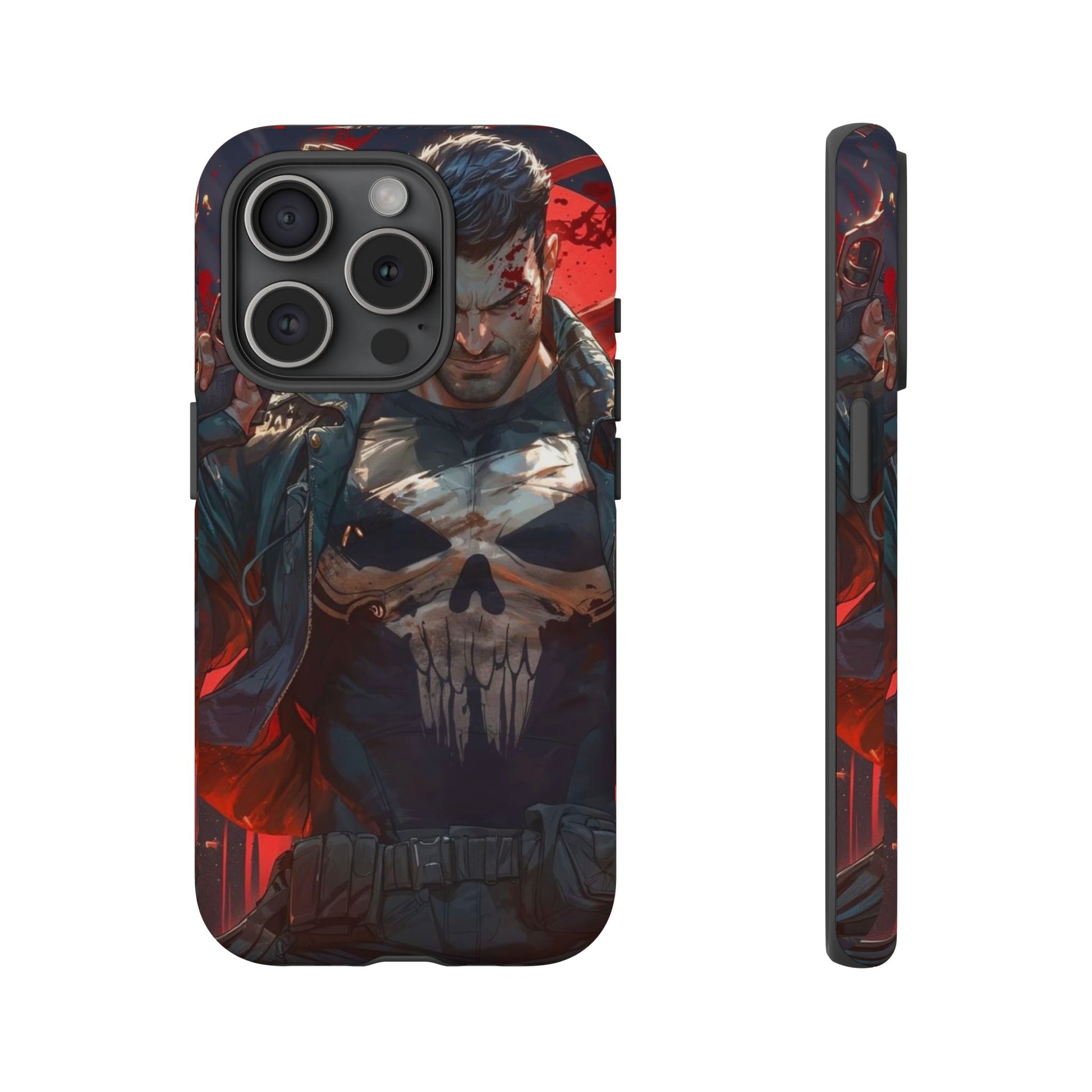 Punisher Tough Cases for iPhones, Samsung, and Pixel