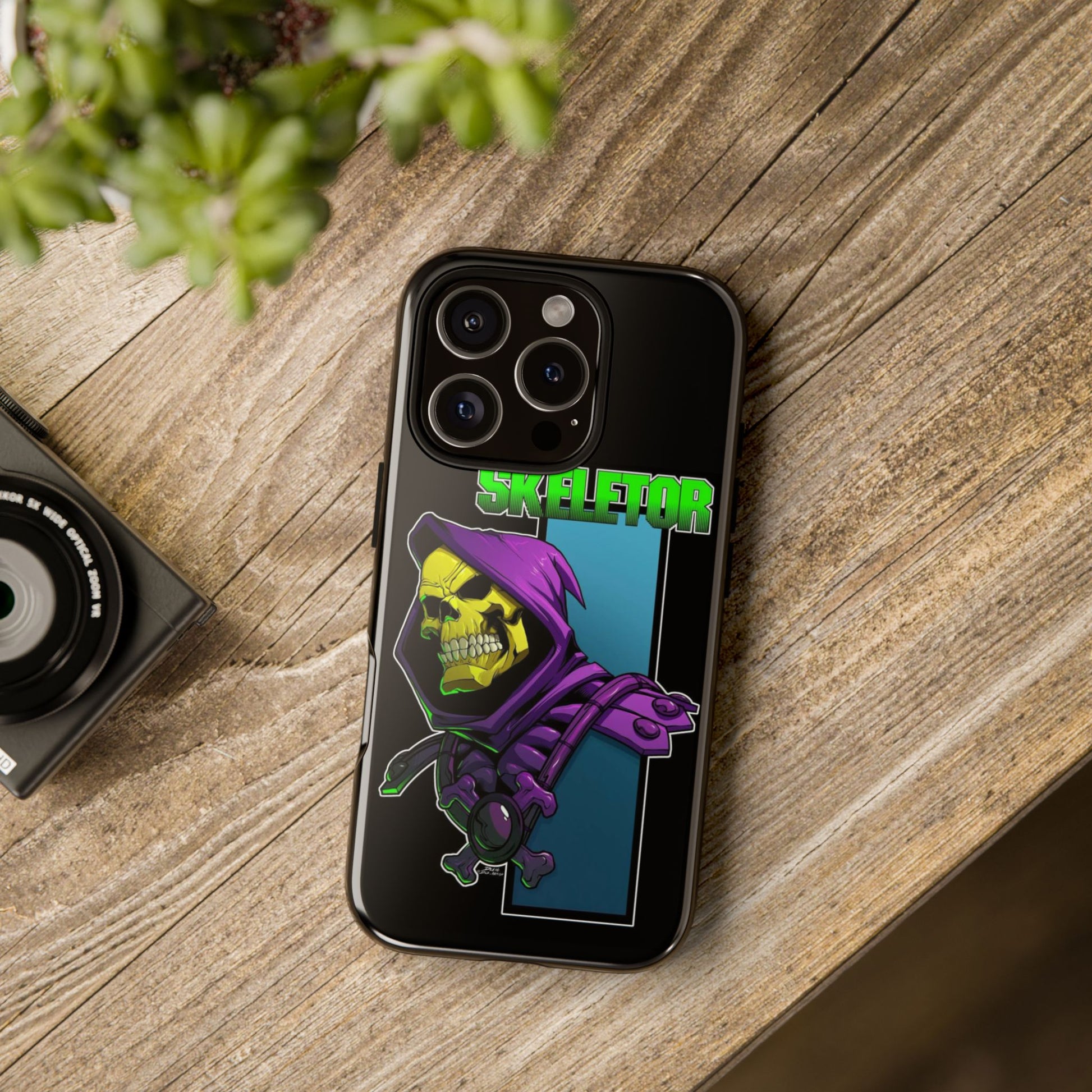 Skeletor Tough Cases for iPhones, Samsung, and Pixel
