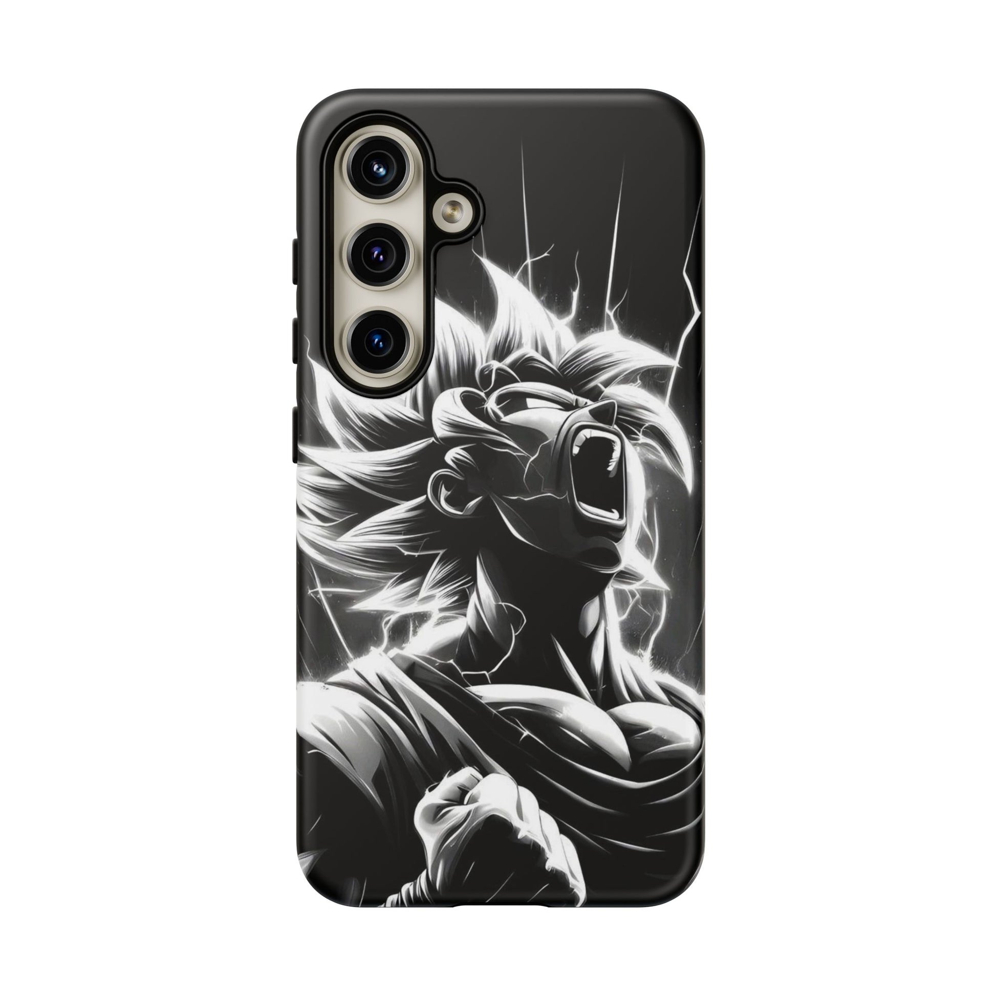 Anime Saiyan Rage Dragon ball Z Tough Cases for iPhones, Samsung, and Pixel