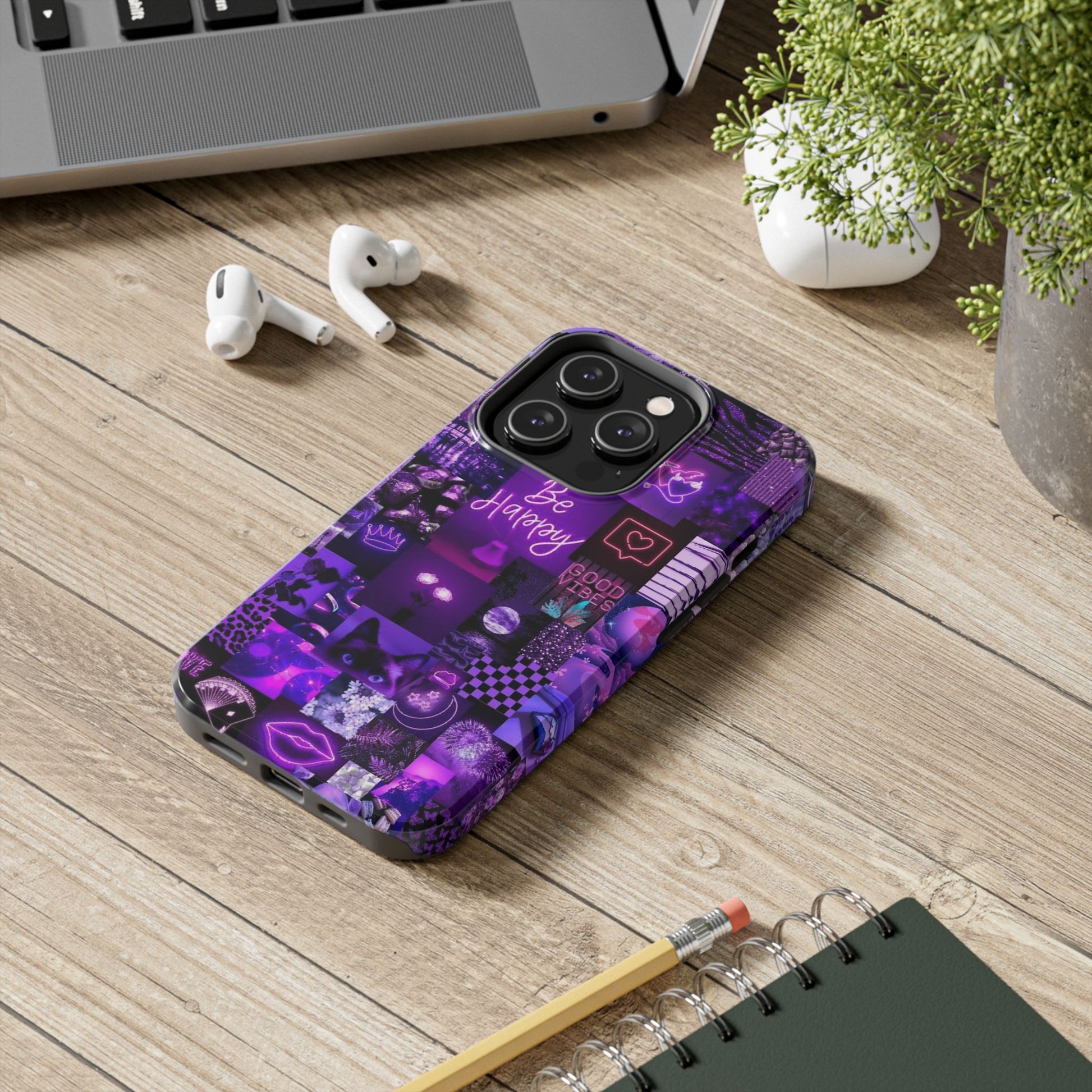Be Happy Themed Tough Phone Cases for Iphones & Samsung Phones