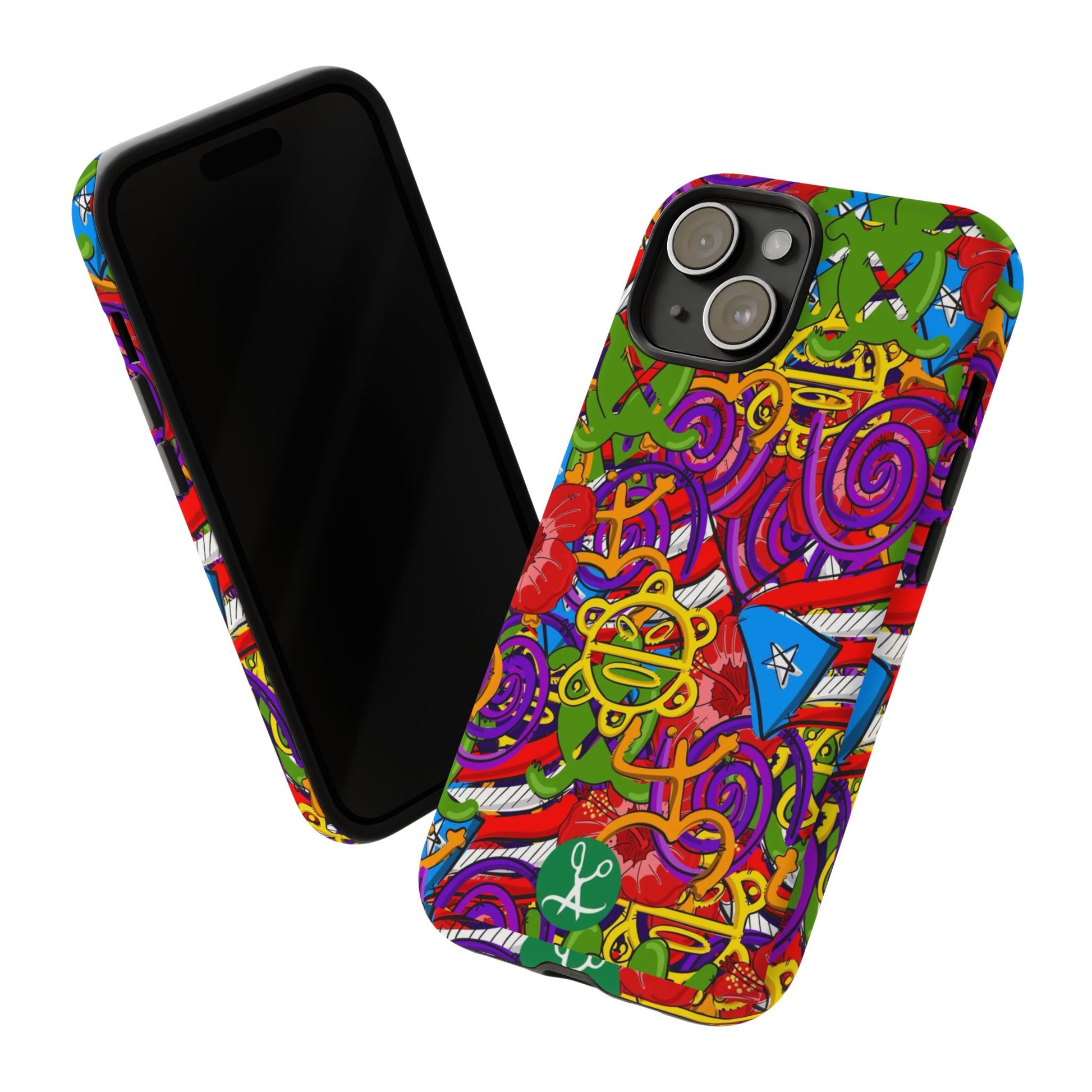 Puerto Rico Taino Tribal Art Tough Cases for iPhones, Samsung, and Pixel