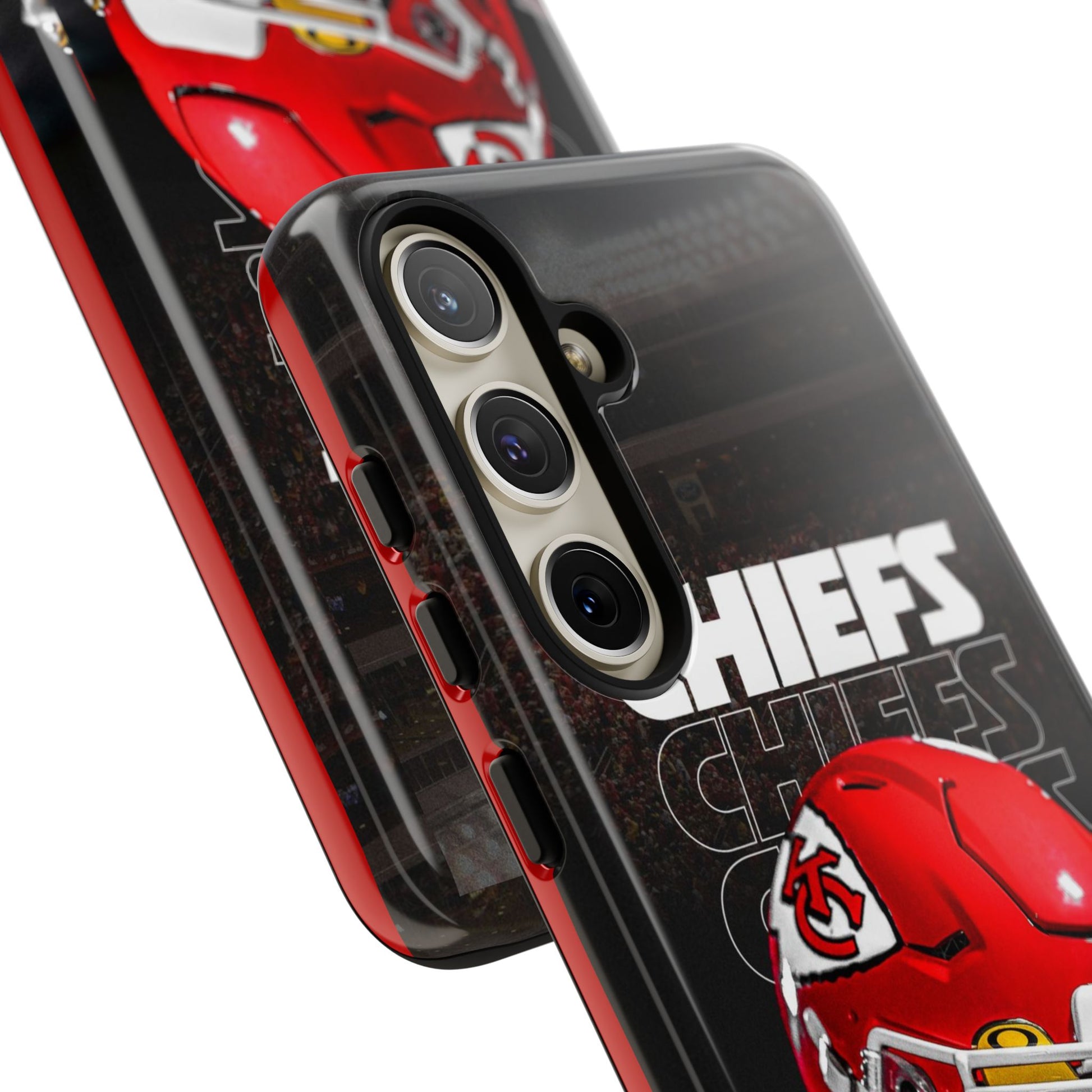 Kansas City Chiefs Football Helmet Logo Tough Cases for iPhones, Samsung, and Pixel