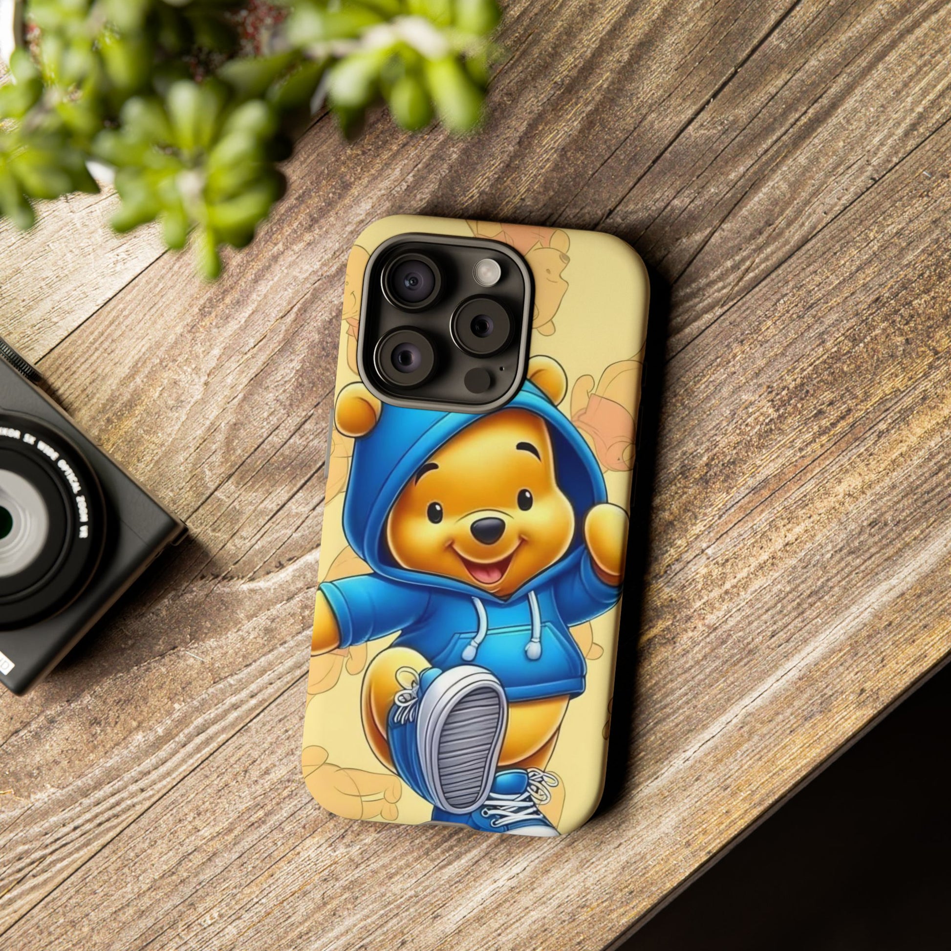 Cute Pooh Bear Phone Case, Tough Case