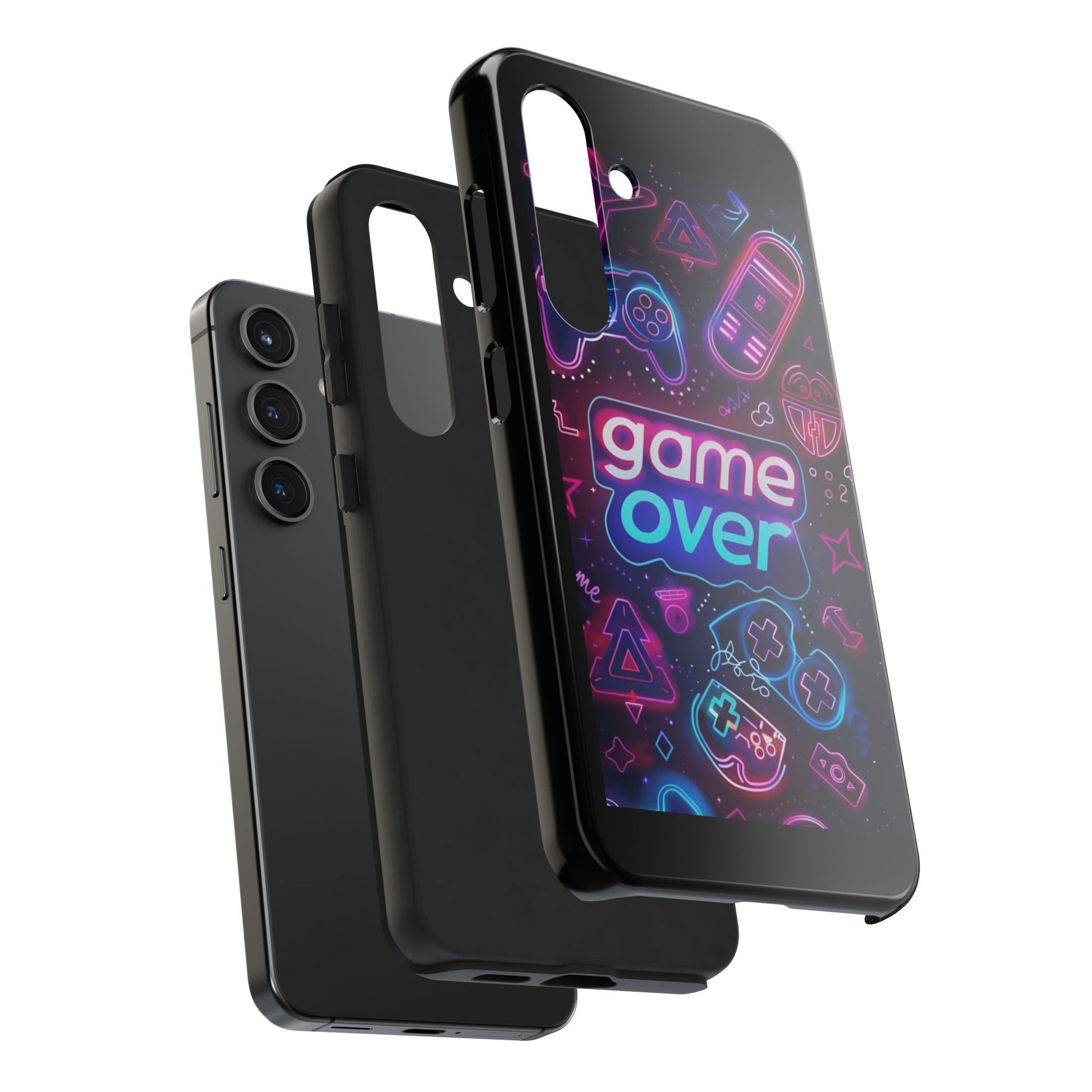 Game Over Gamer Themed Phone Cases for Iphones & Samsung Phones