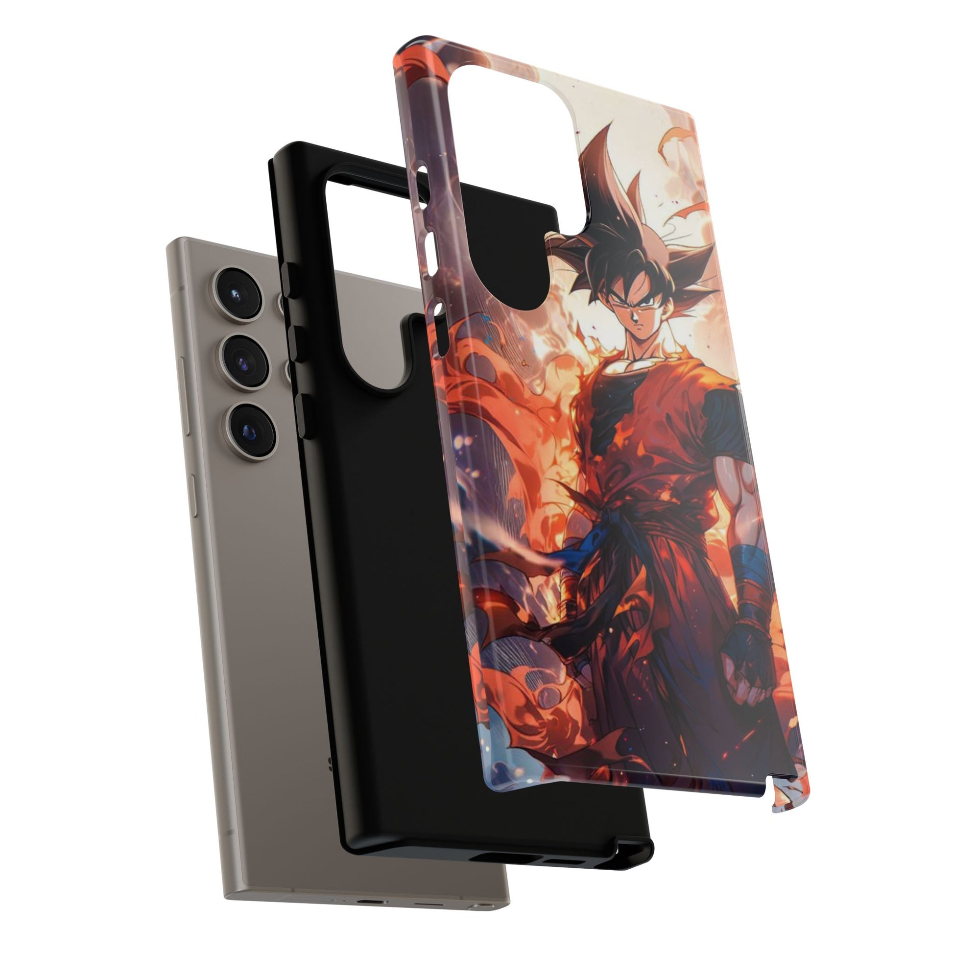 Anime Manga Dragon Ball Z Goku Tough Cases for iPhones, Samsung, and Pixel