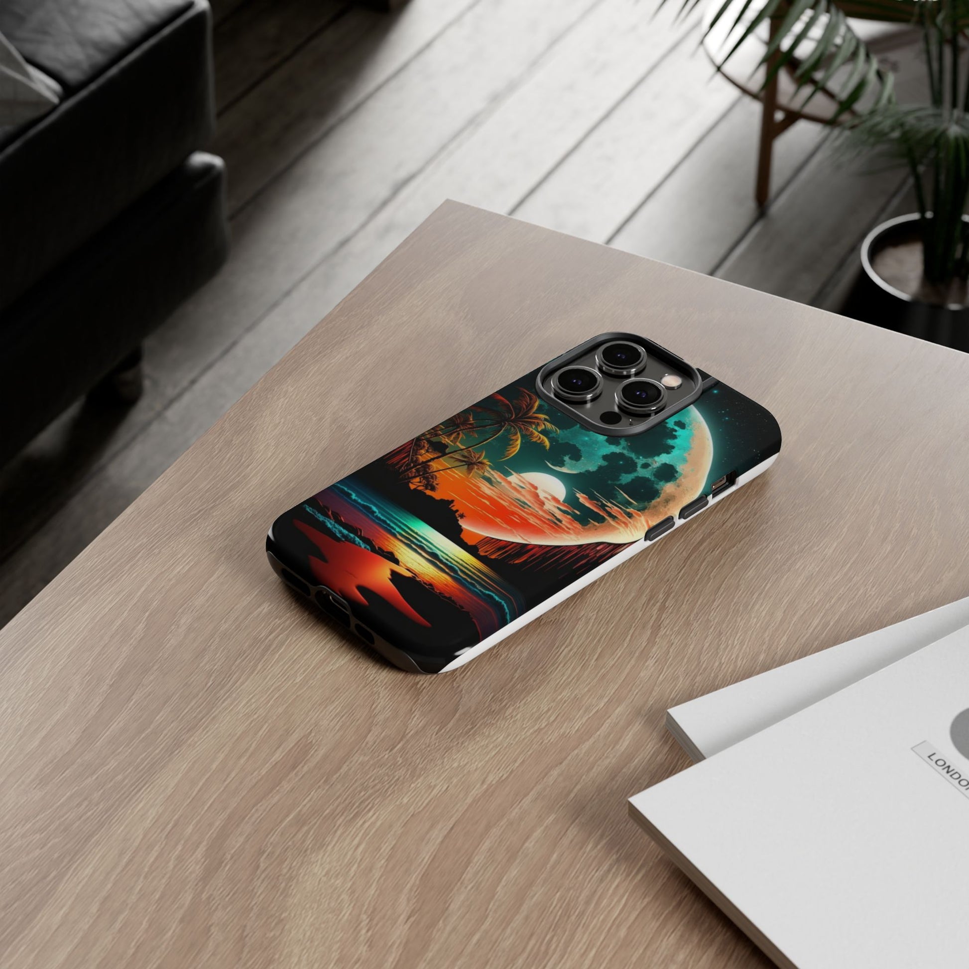 Fantasy Beach Sunset Landscape Phone Case for iPhone, Samsung Galaxy, & Pixel Phones