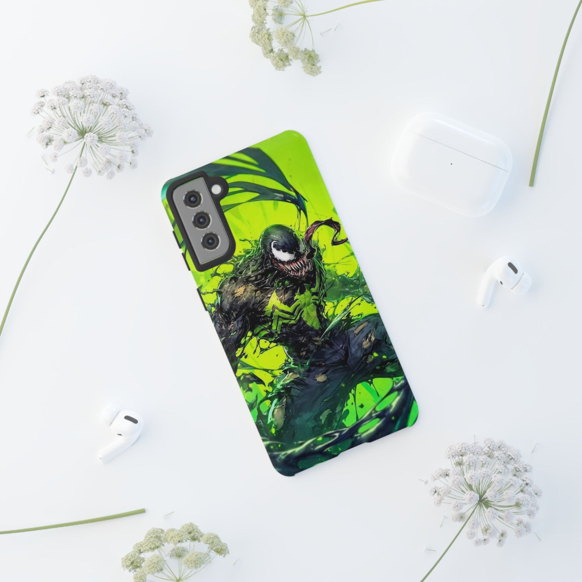 Evil Venom Phone Case, Tough Cases, Marvel Comics Phone for iPhones, Samsung, and Pixel