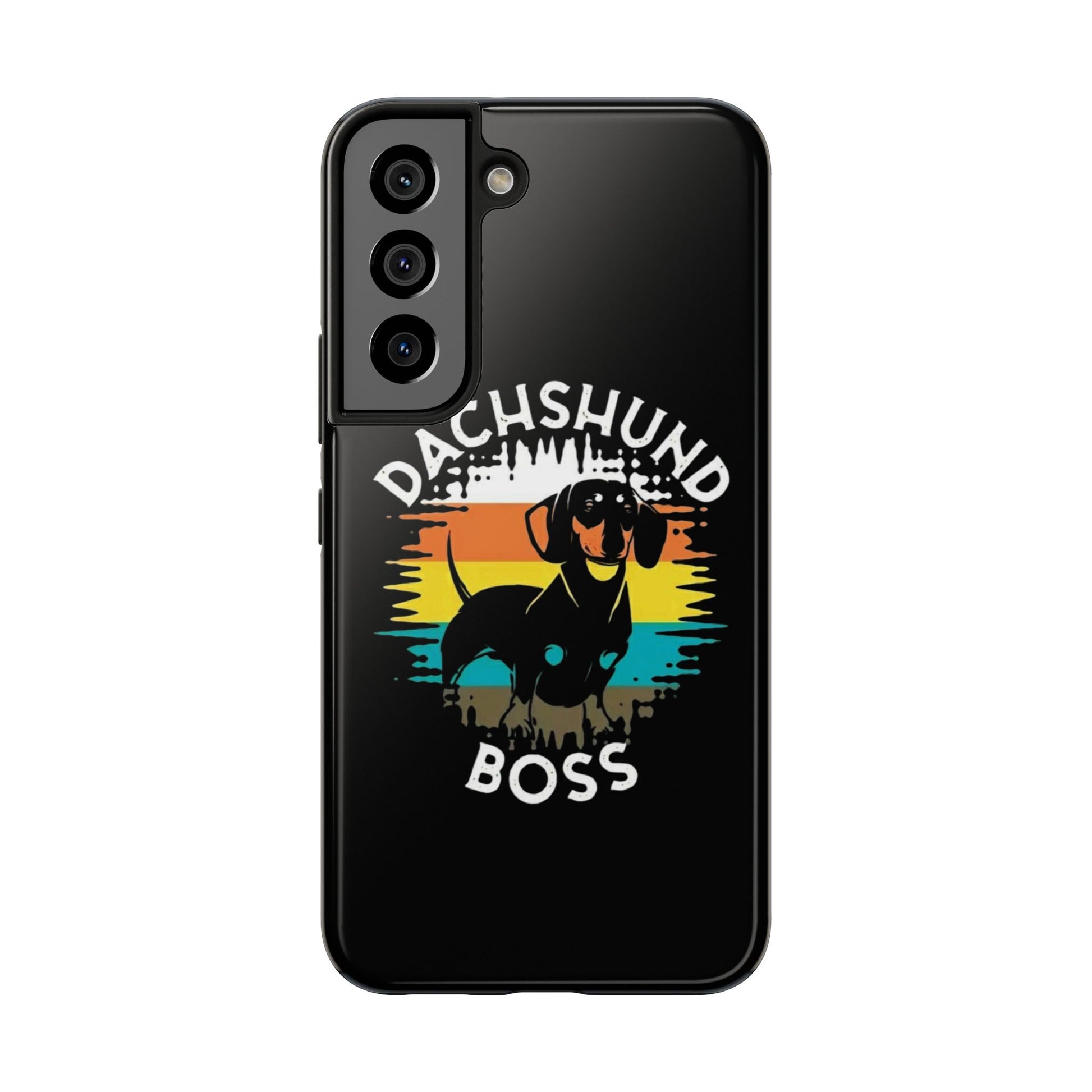 Dachshund Boss Theme Phone Cases for iPhones & Samsung Phones