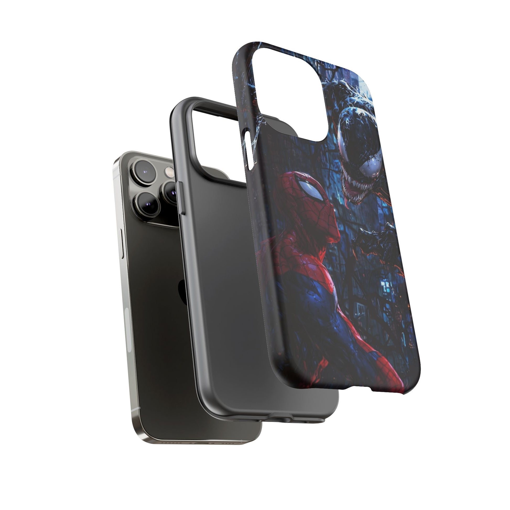 Venom x Spiderman Phone Case, Tough Cases for iPhones, Samsung, and Pixel