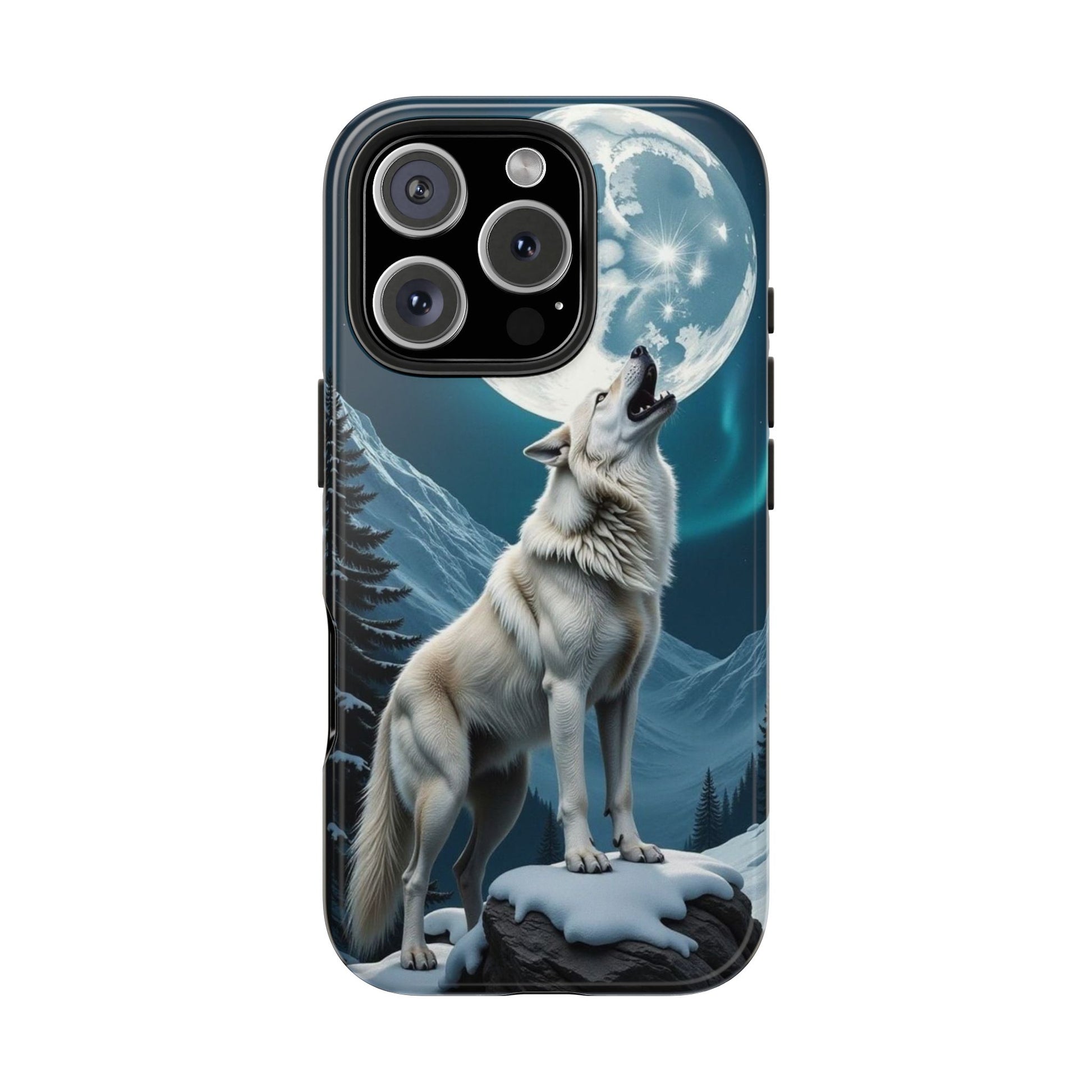 Howling Wolf Theme Phone Cases for iPhones & Samsung Phones